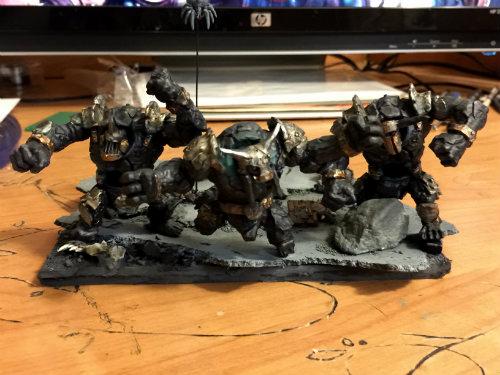 Abyssal Dwarf, Kings Of War, Kow, Lesser Obsidian Golem
