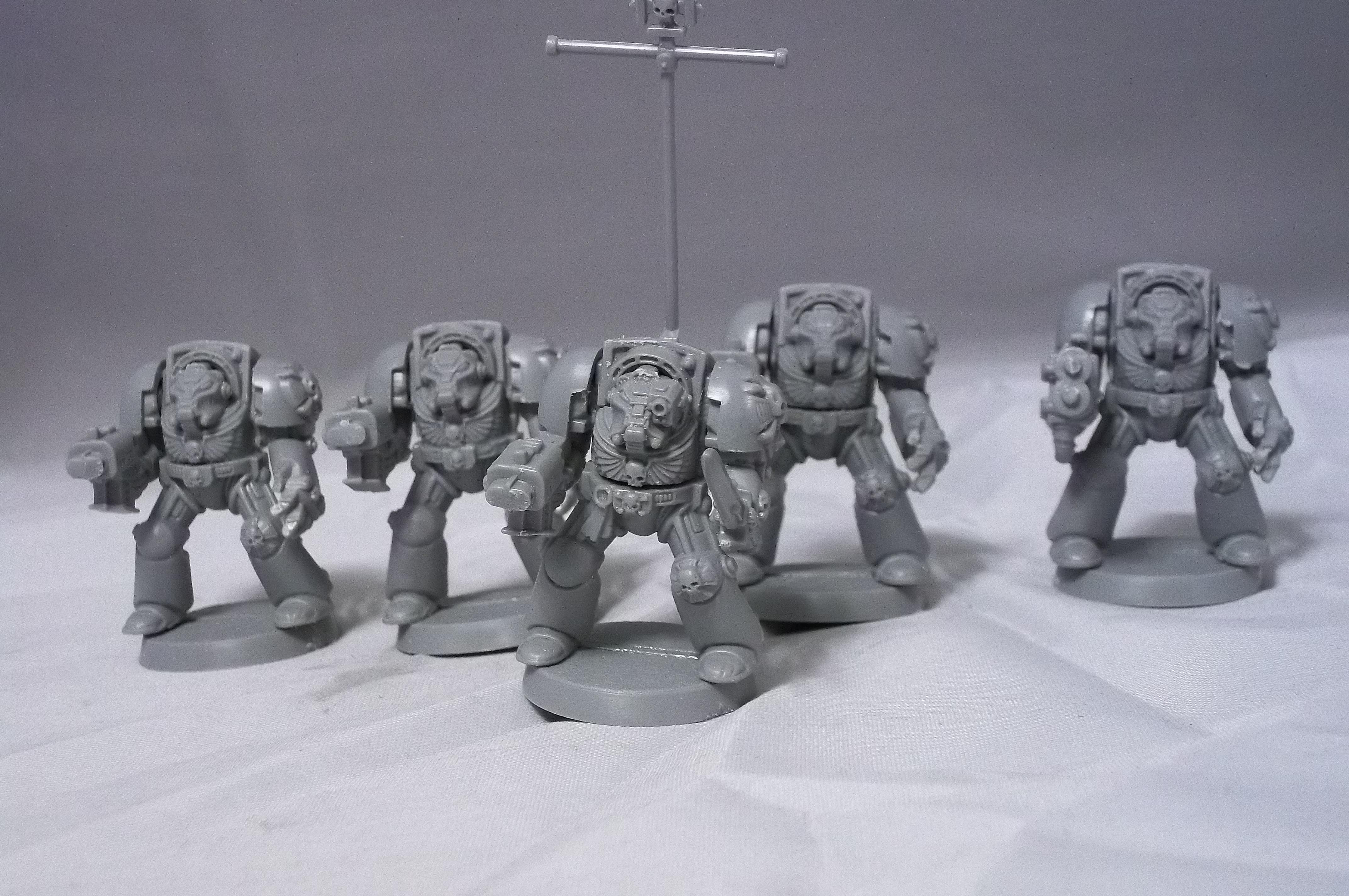Retro, Space Marines, Terminator Armor, Work In Progress
