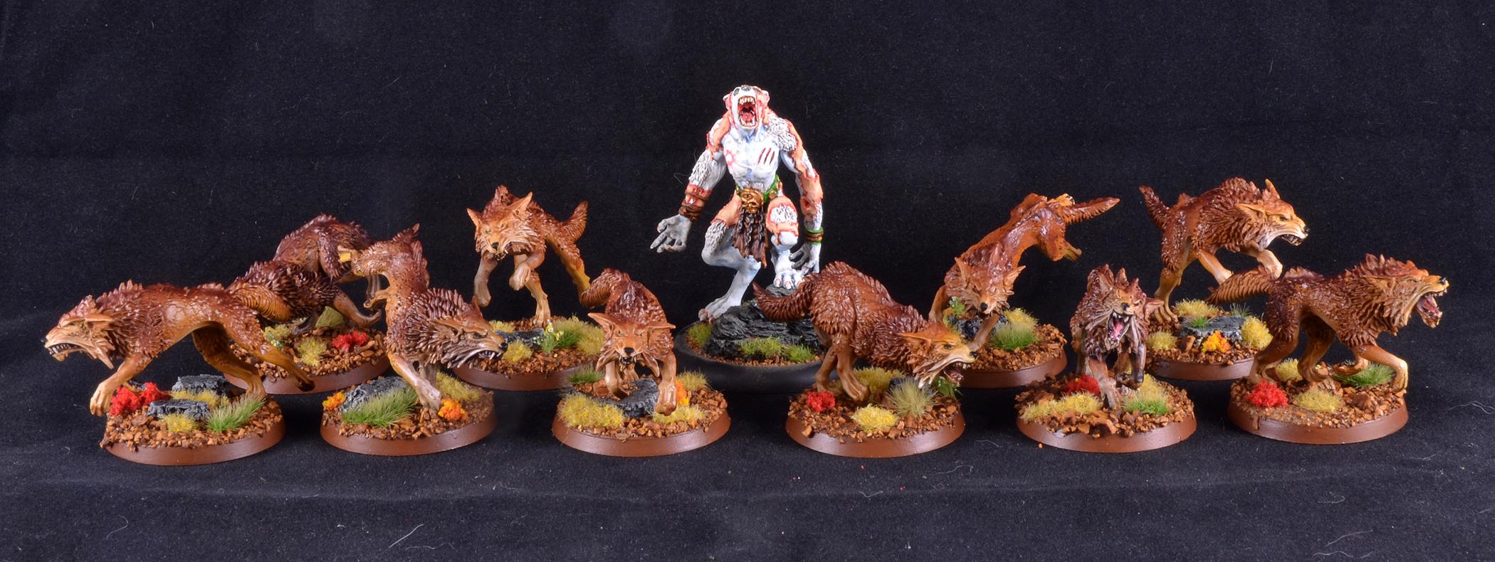 Chaos, Chaos Hounds, Halloween Army, Warhammer 40,000, Werewolves