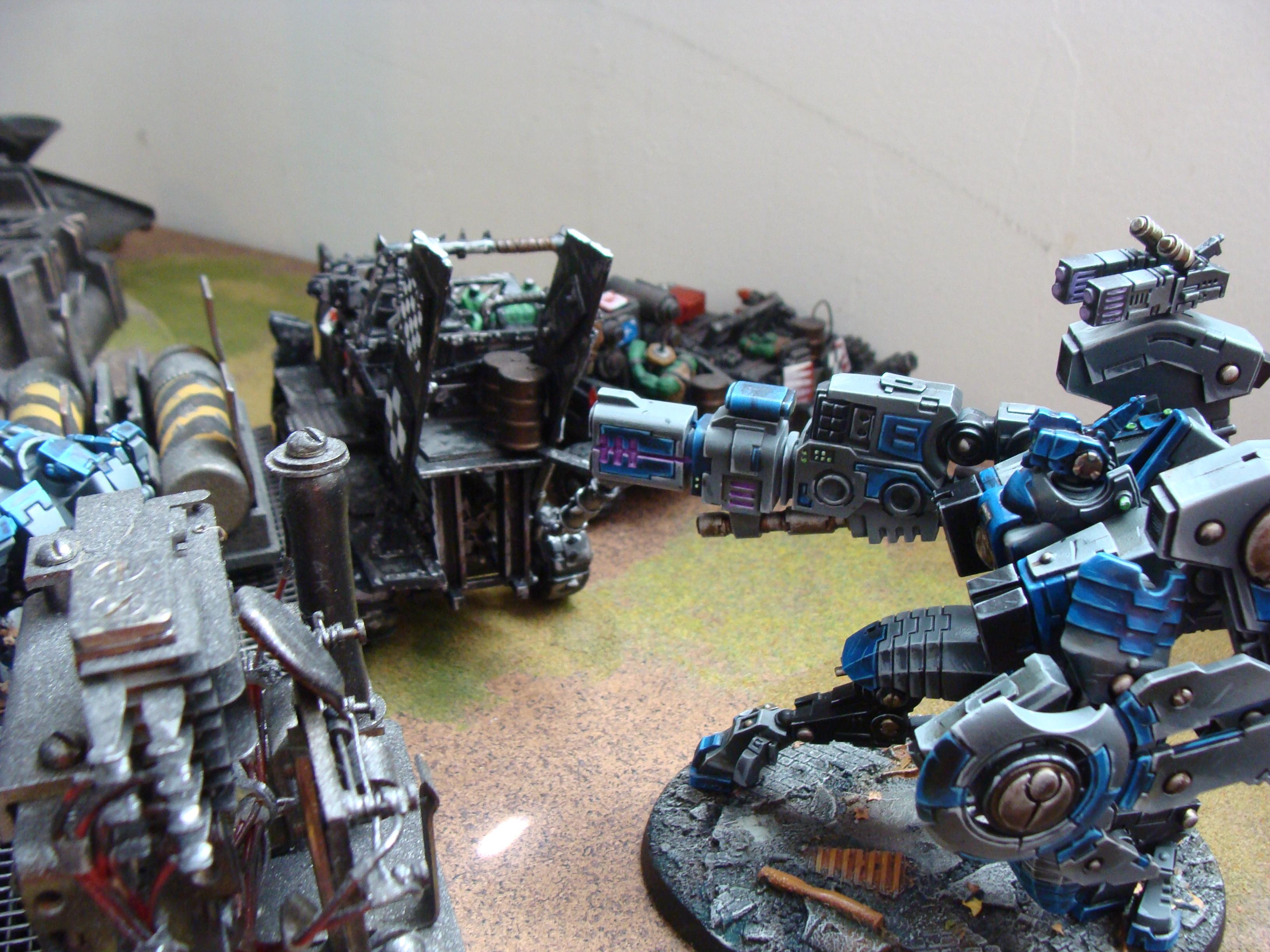 Battle Report, Chaos, Orks, Tau