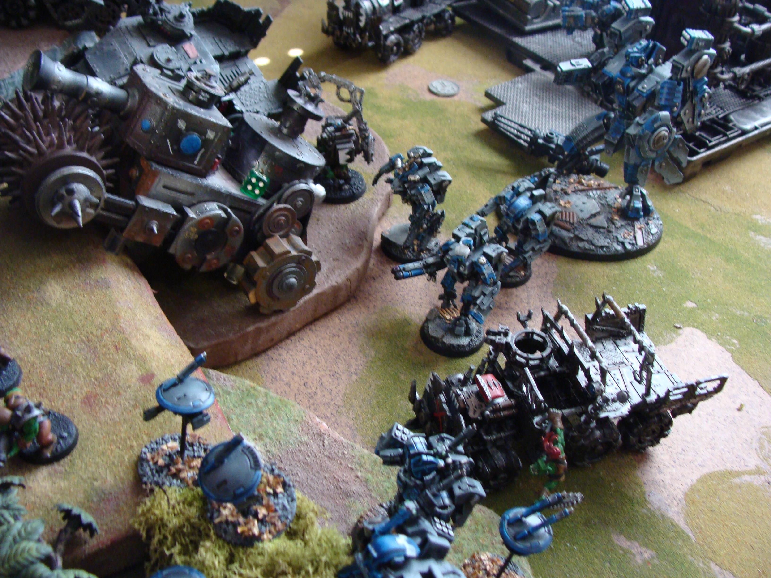 Battle Report, Chaos, Orks, Tau