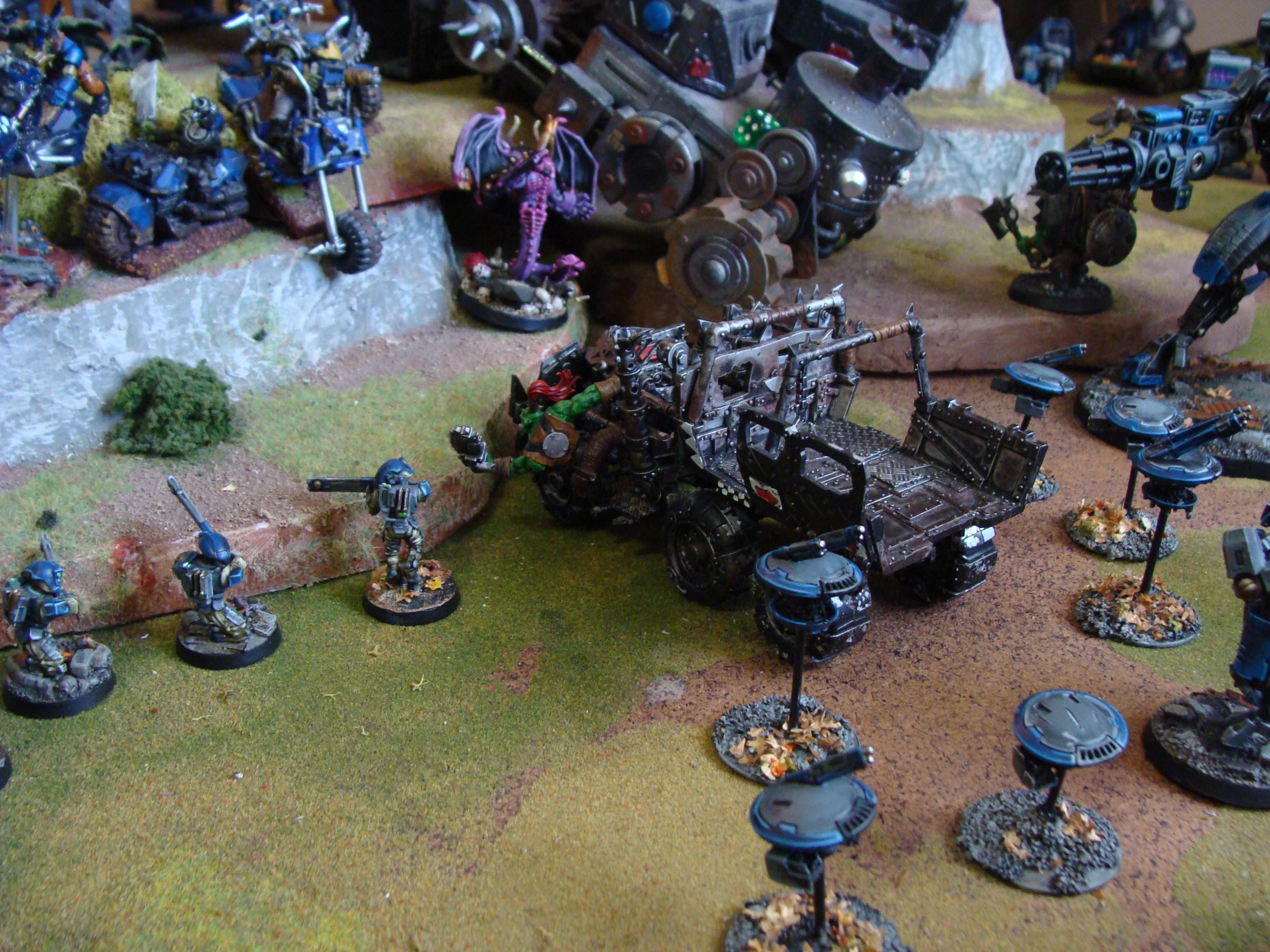 Battle Report, Chaos, Orks, Tau