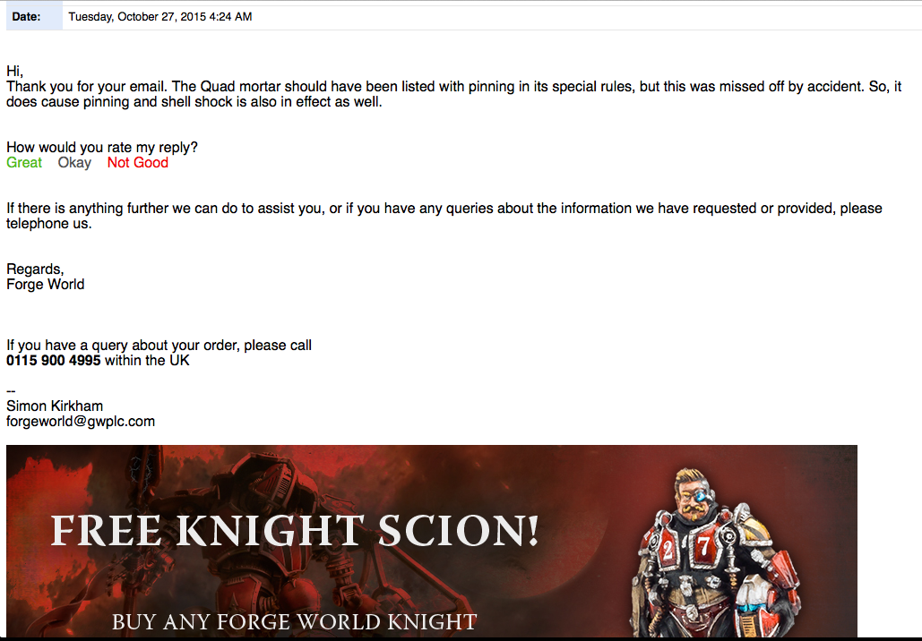 Faq, Forge World, Quad Mortar, Rules Question