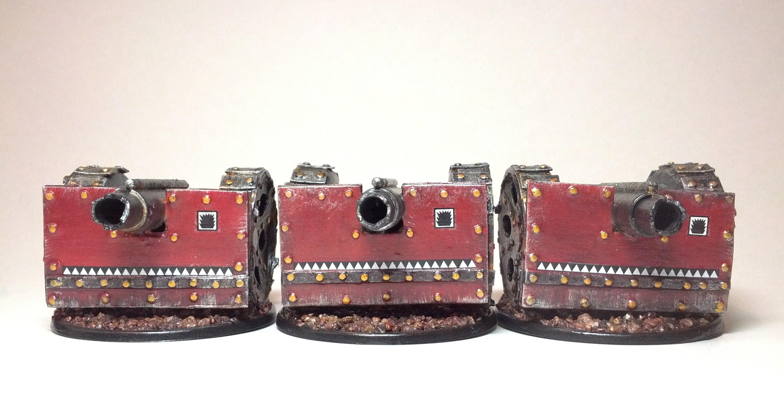 Big Gunz, Kannons, Mek Gunz, Orks, Scratch Build