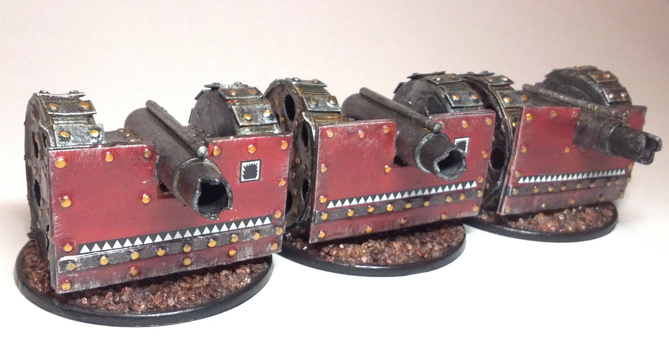 Big Gunz, Kannons, Mek Gunz, Orks, Scratch Build