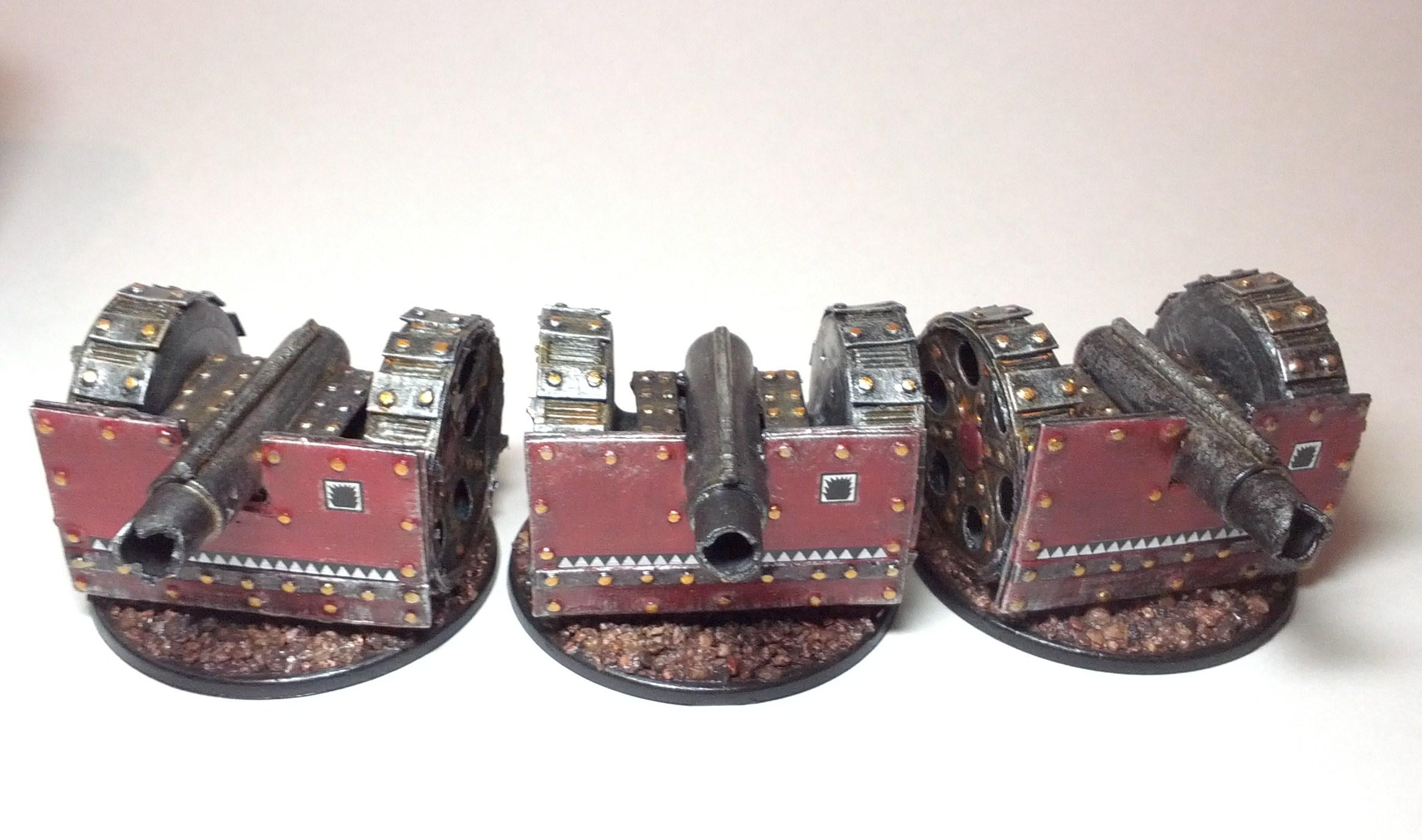 Big Gunz, Kannons, Mek Gunz, Orks, Scratch Build