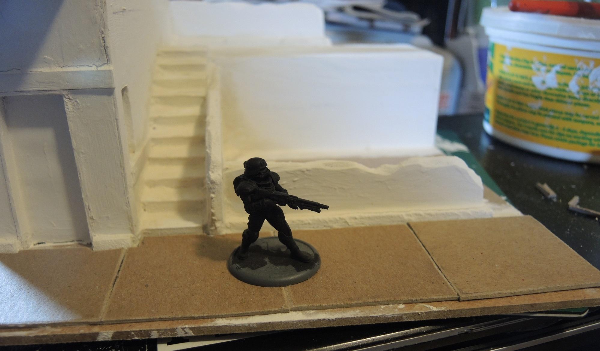 Commission, Commissioned, Game Table, Infinity, L Building, Road, Ruins, Scratch Build, Terrain, Waaazag, Warhammer 40,000, Work In Progress