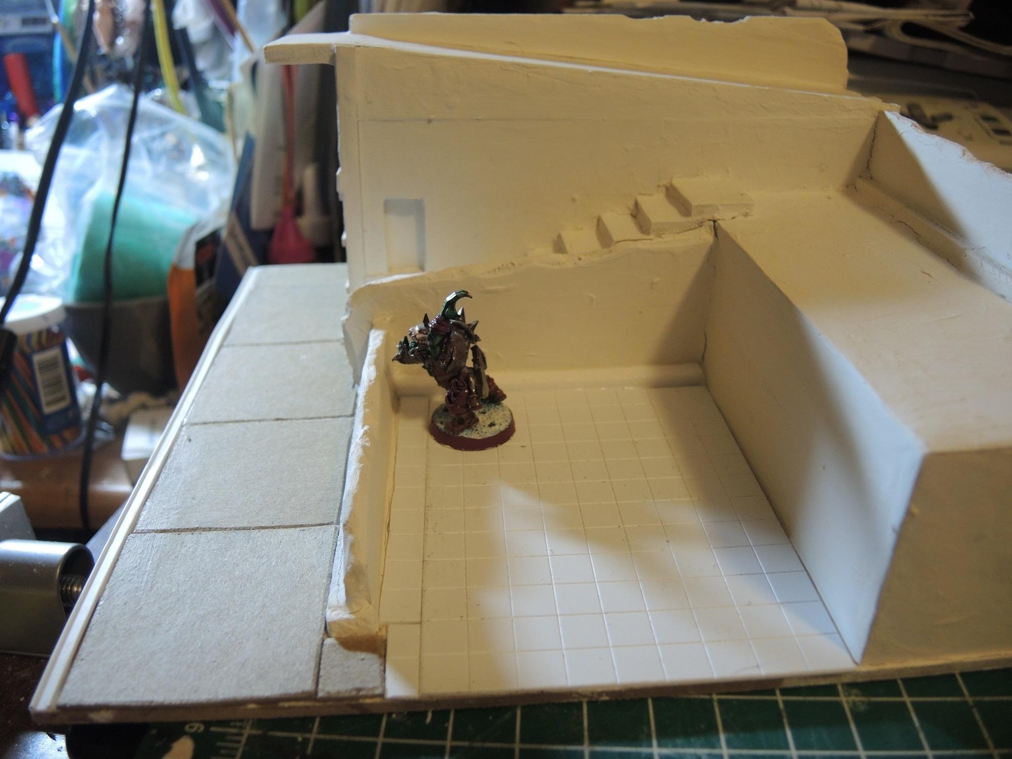 Commission, Commissioned, Game Table, Infinity, L Building, Road, Ruins, Scratch Build, Terrain, Waaazag, Warhammer 40,000, Work In Progress