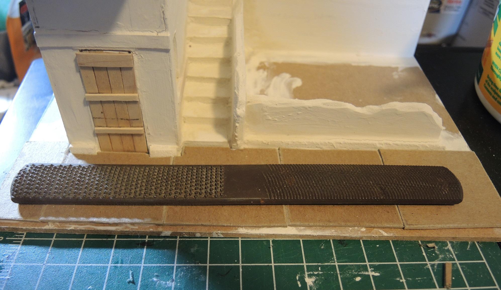 Commission, Commissioned, Game Table, Infinity, L Building, Road, Ruins, Scratch Build, Sidewalk, Terrain, Waaazag, Walk, Warhammer 40,000, Work In Progress