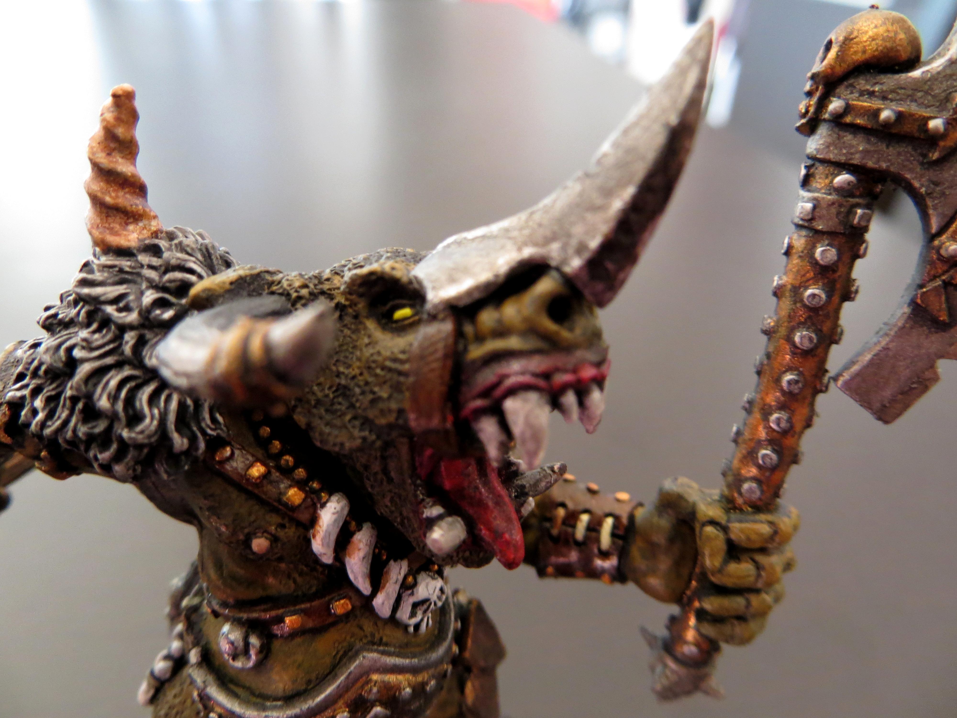 Beastmen, Chaos, Minotaur, Mordheim, Warband