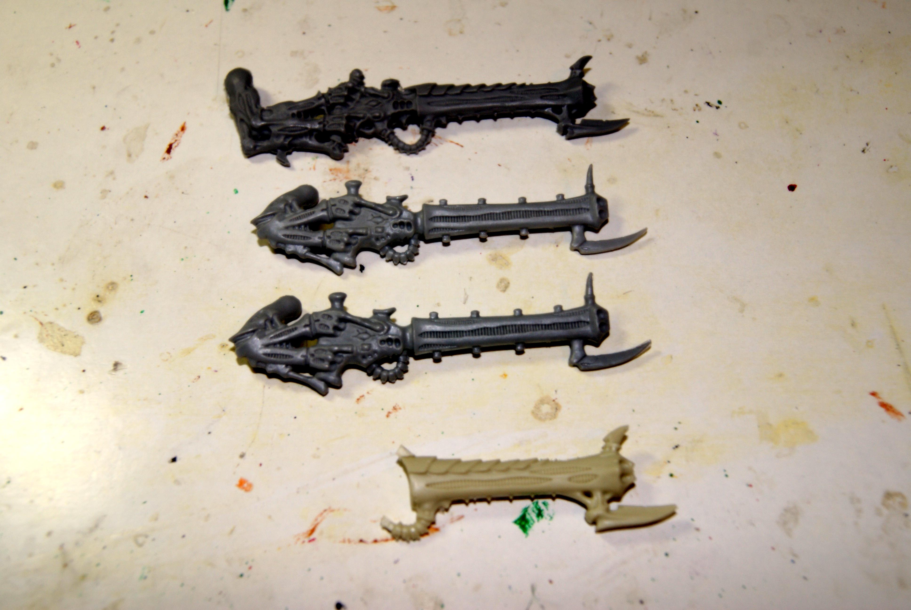 Four different venom cannon substances
