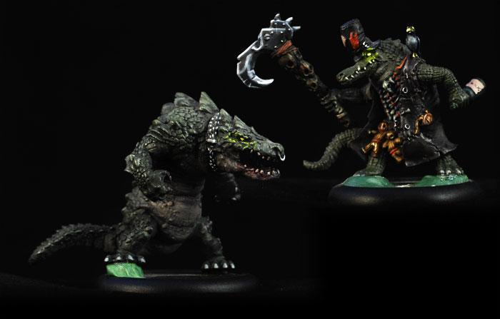 Gatormen, Gators, Hordes, Minions, Non-Metallic Metal, Shaman, Warmachine