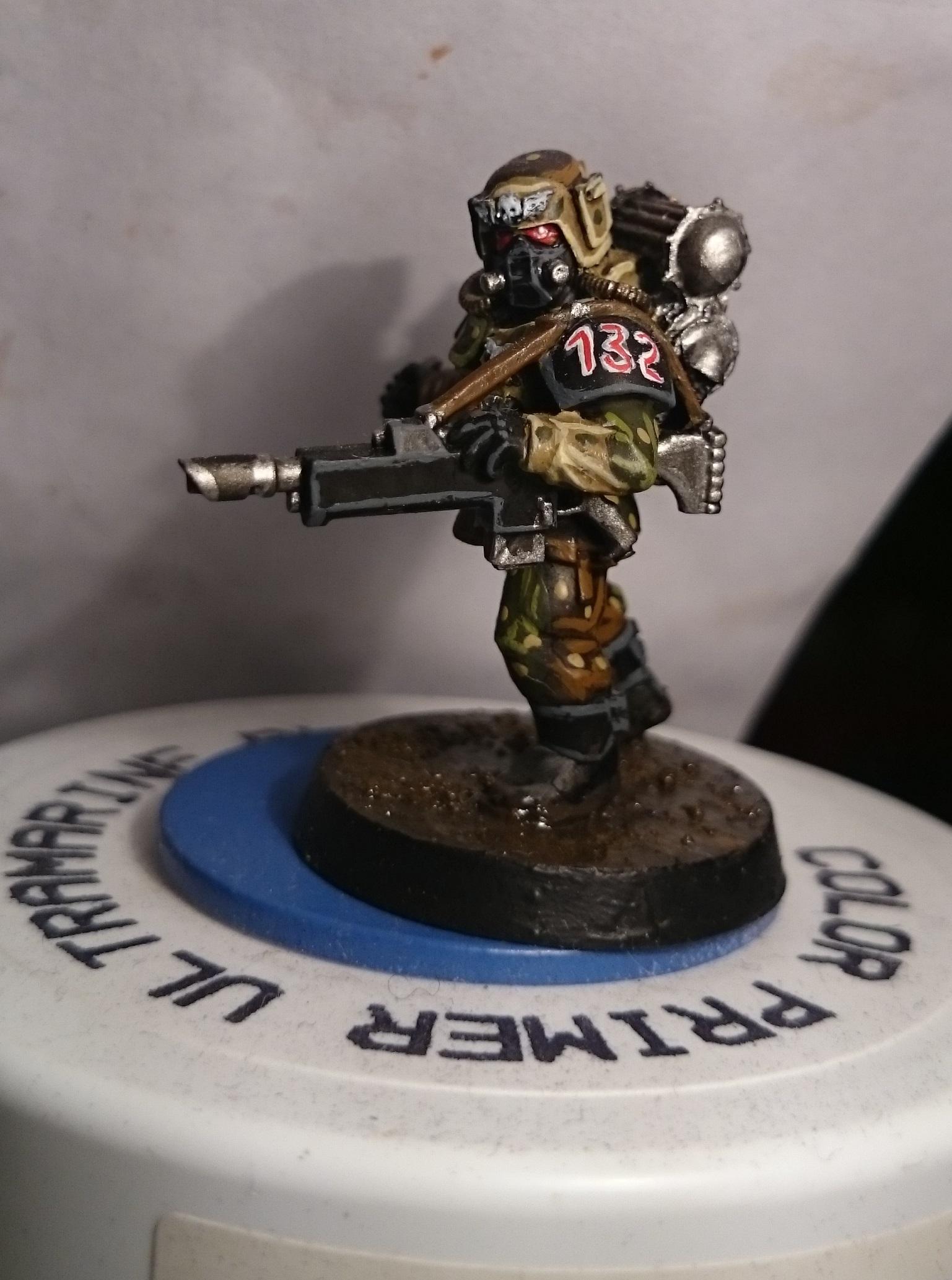 Guard with grenade front