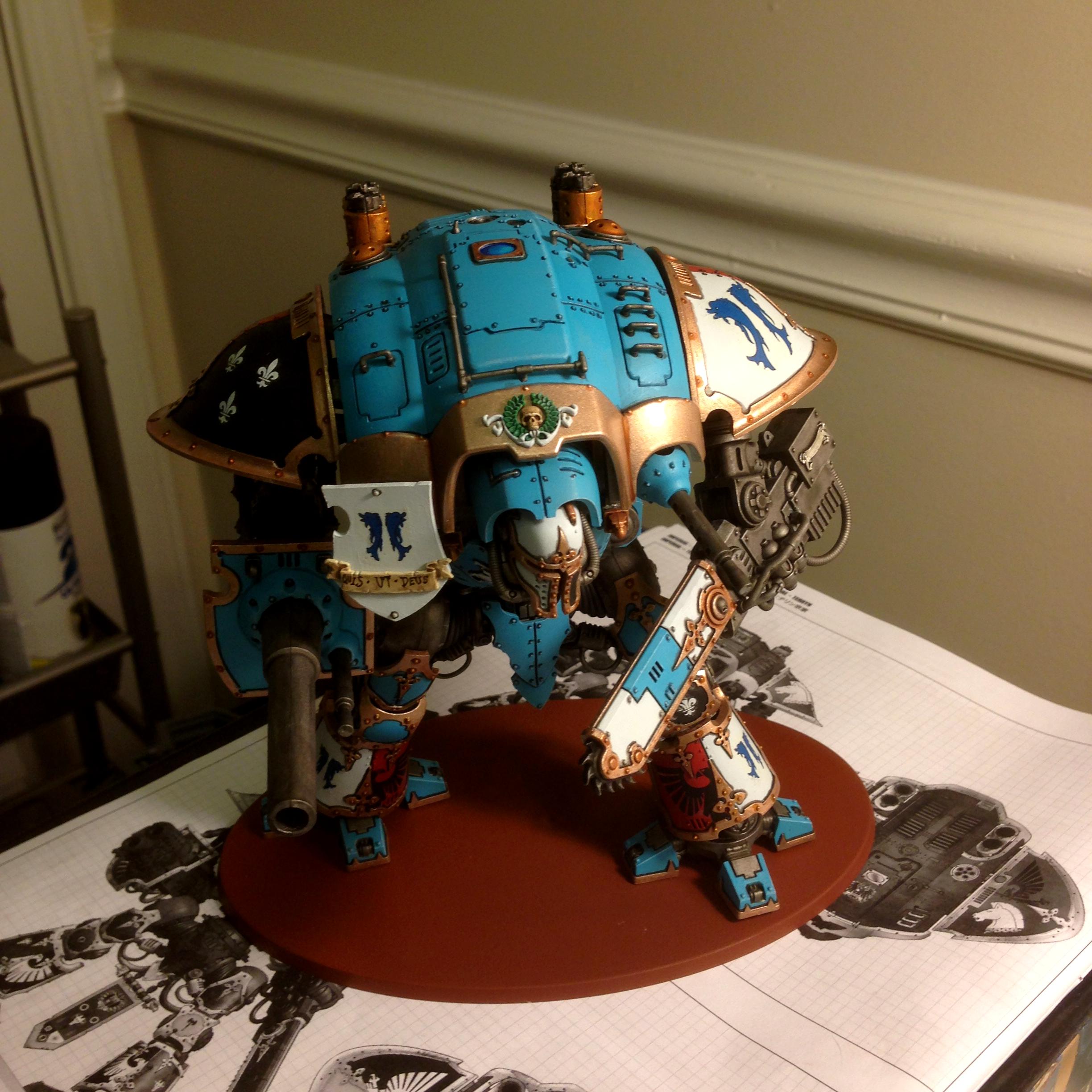 Blue, Dolphin, House, Imperial, Imperial Knights, Knights, Paladin, Work In Progress