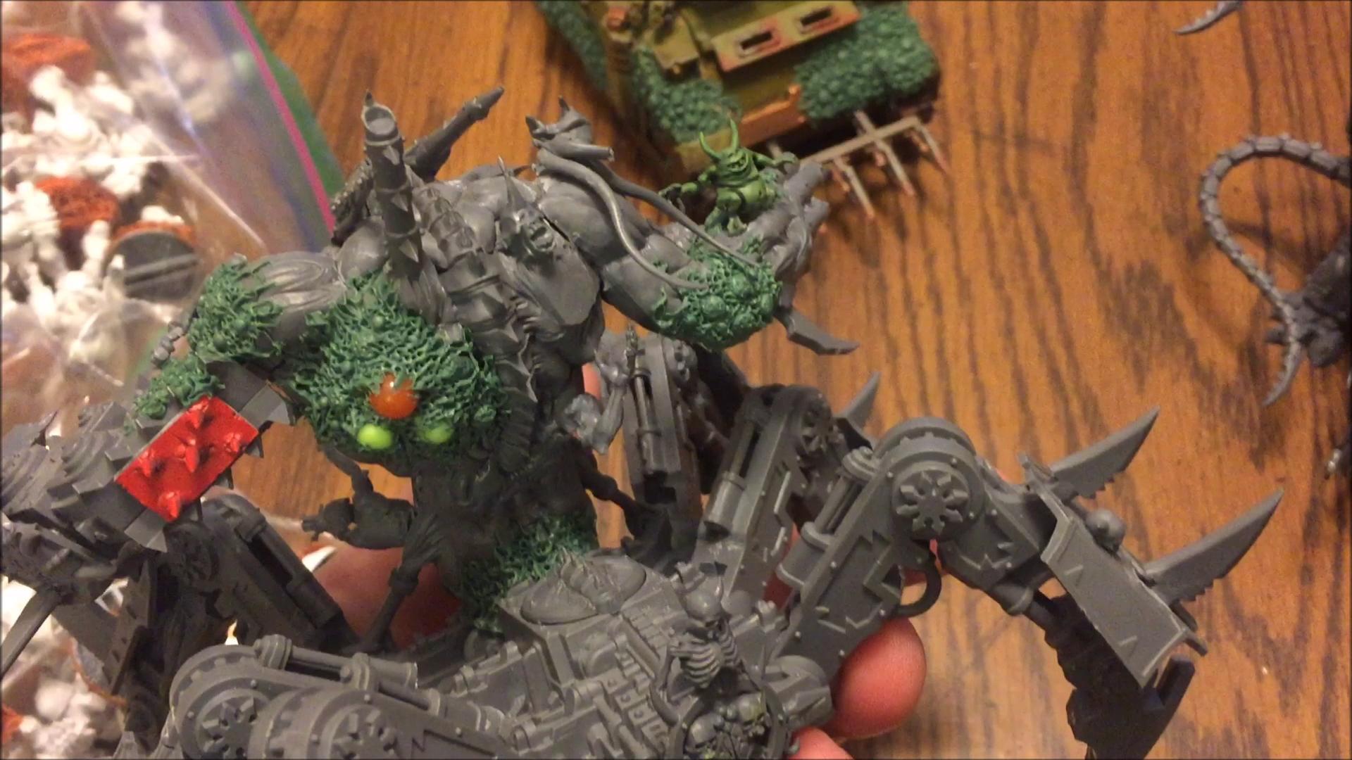 A Nurgle Soul Grinder I am working on. Lot's of bits added for that extra flair.. excited to paint this up!