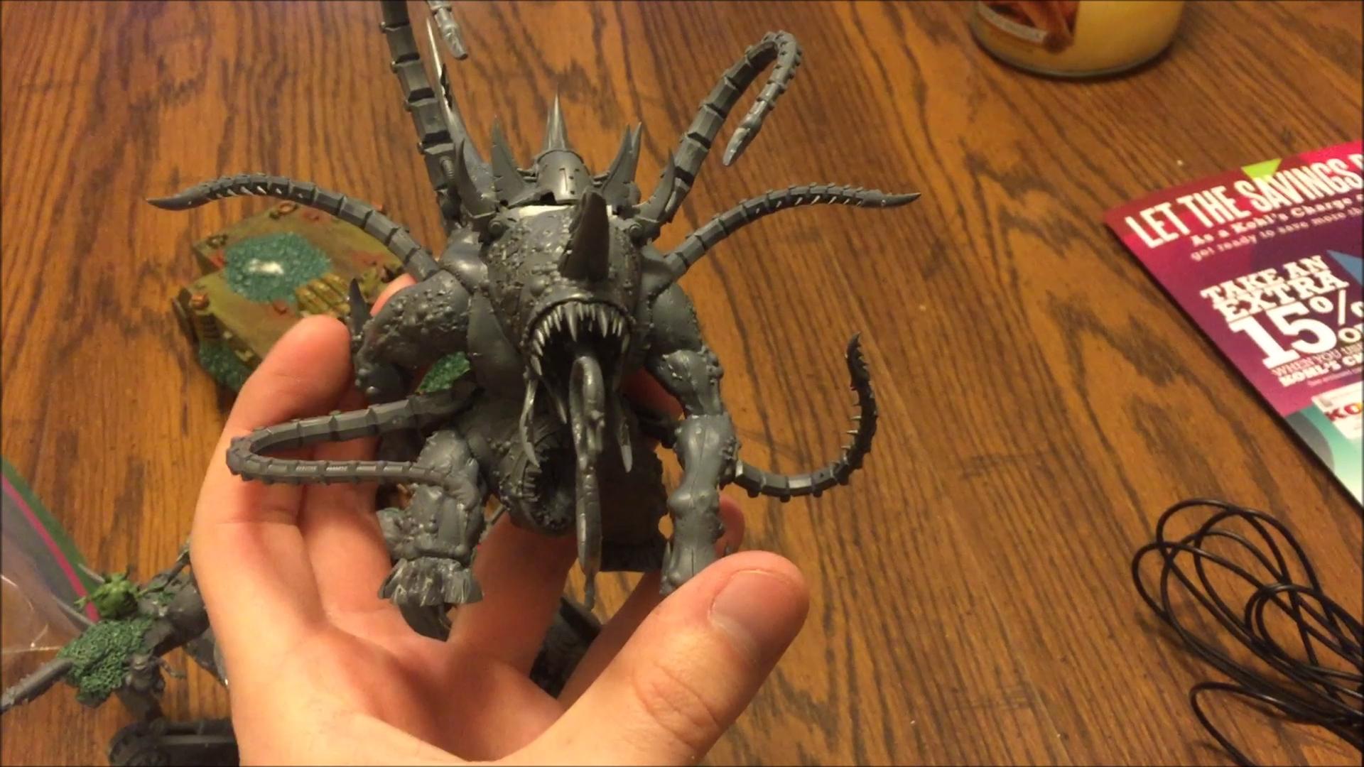 A maulerfiend conversion I just started using a Maggoth Lord model for a base. Saw this on the net a while ago and had to make one for myself!