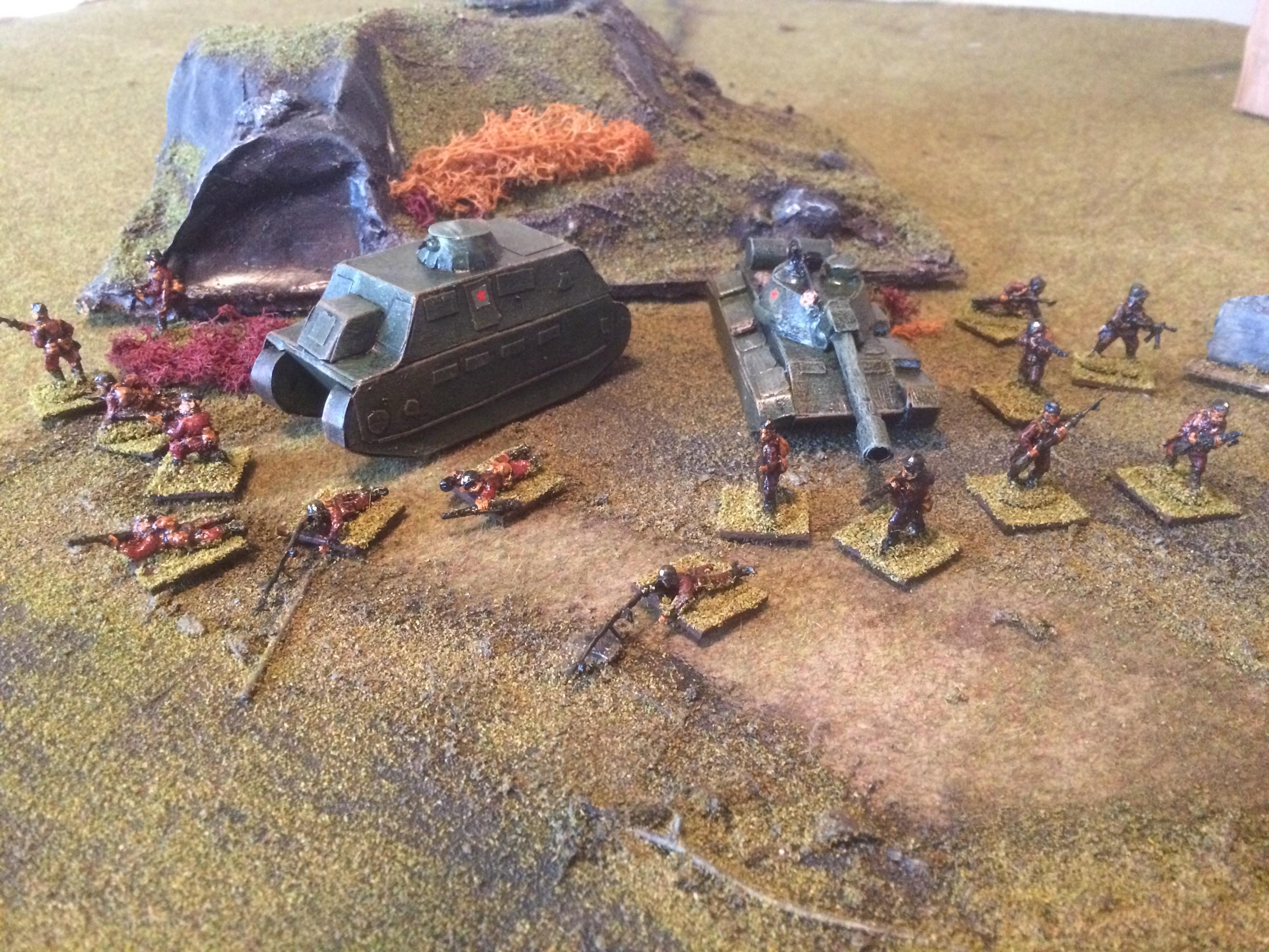 APC, T-48, two squads of motor rifle infantry