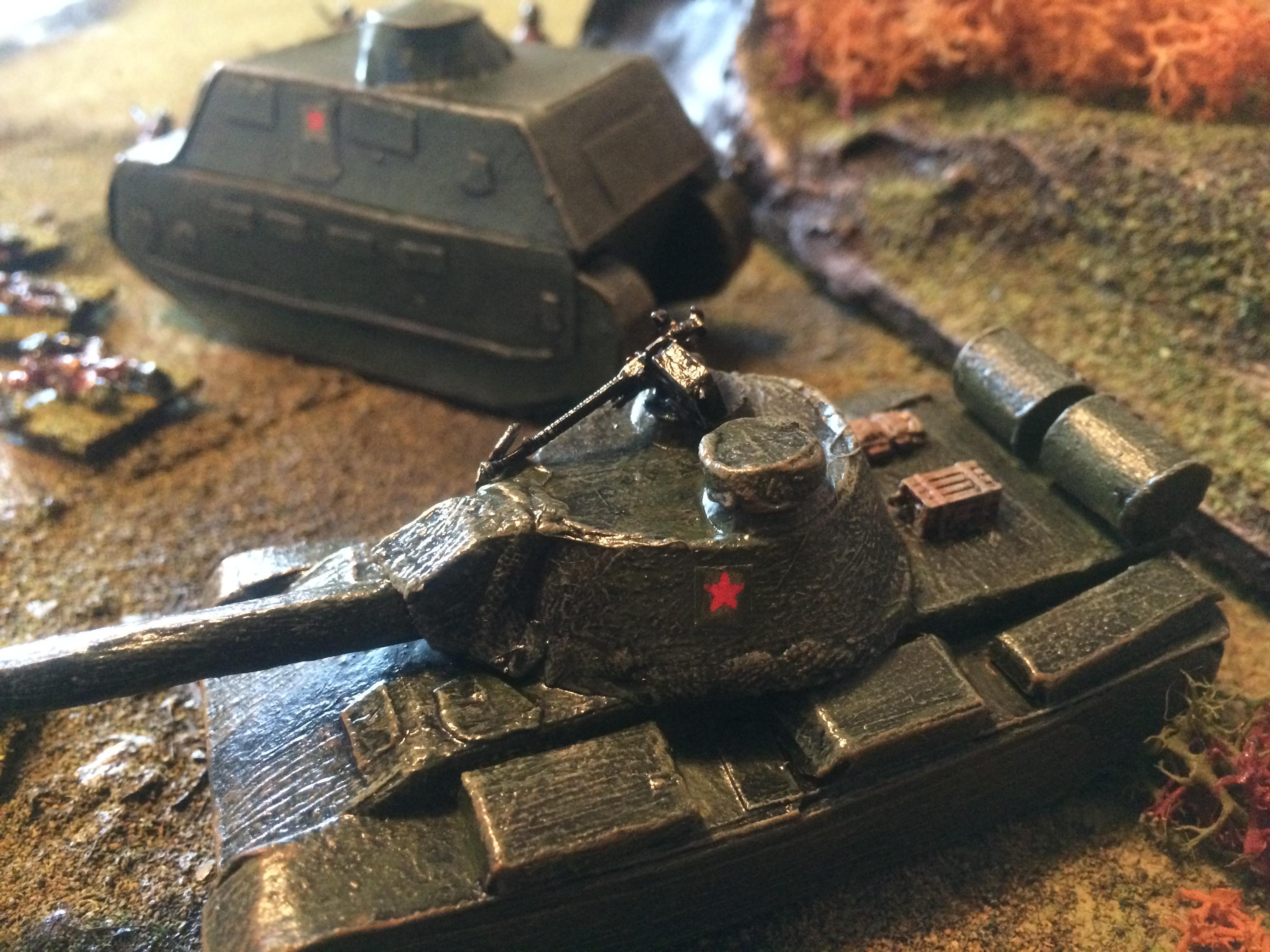 Up close on the T-48 - you can see the Sgts Mess stowage and machine gun