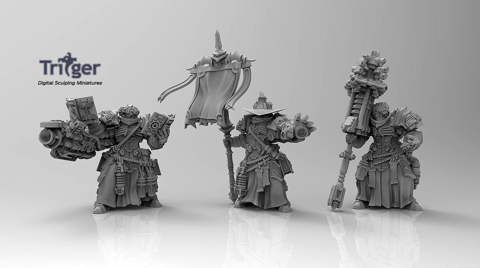 Adeptus Mechanicus, Grimdark, Inquisition, Priest