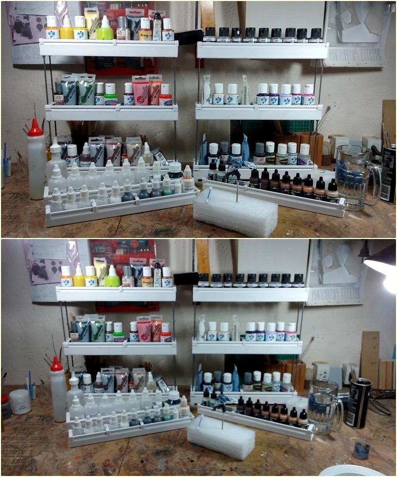 Paint Rack, Scratch built Paint Rack