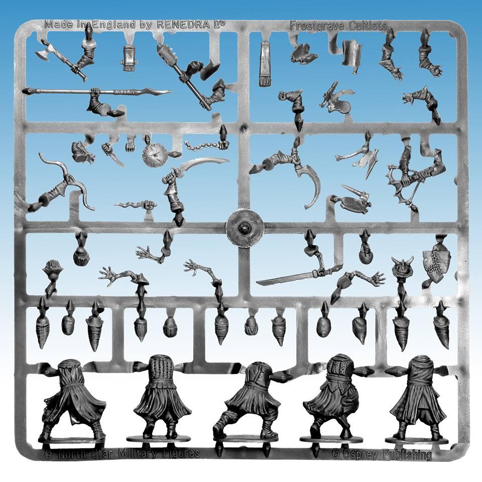 Chaos, Cultist, Frostgrave, Mordheim, Sprue, Zombie