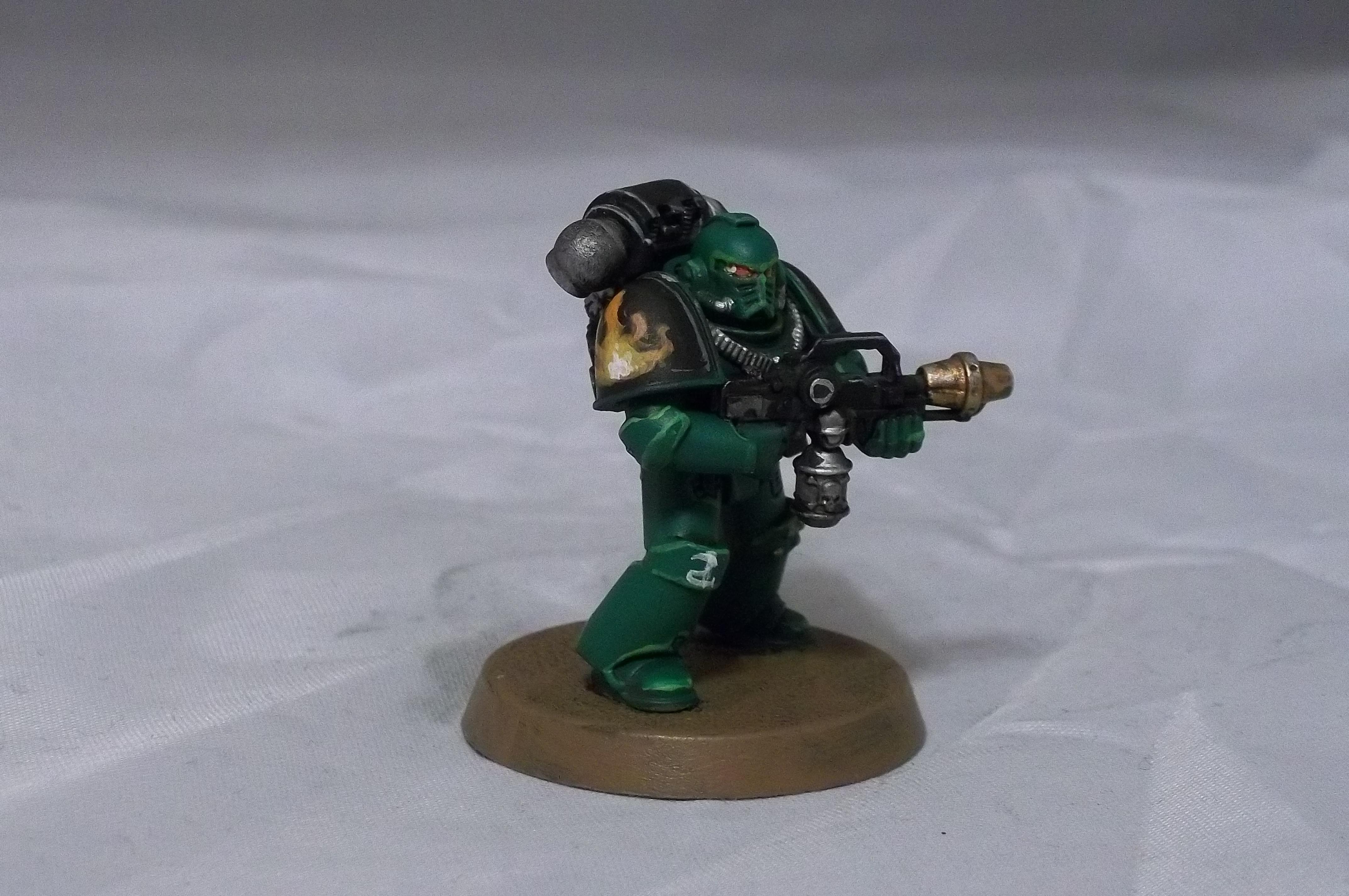 Flamer, Salamander, Space Marines, Tactical Squad