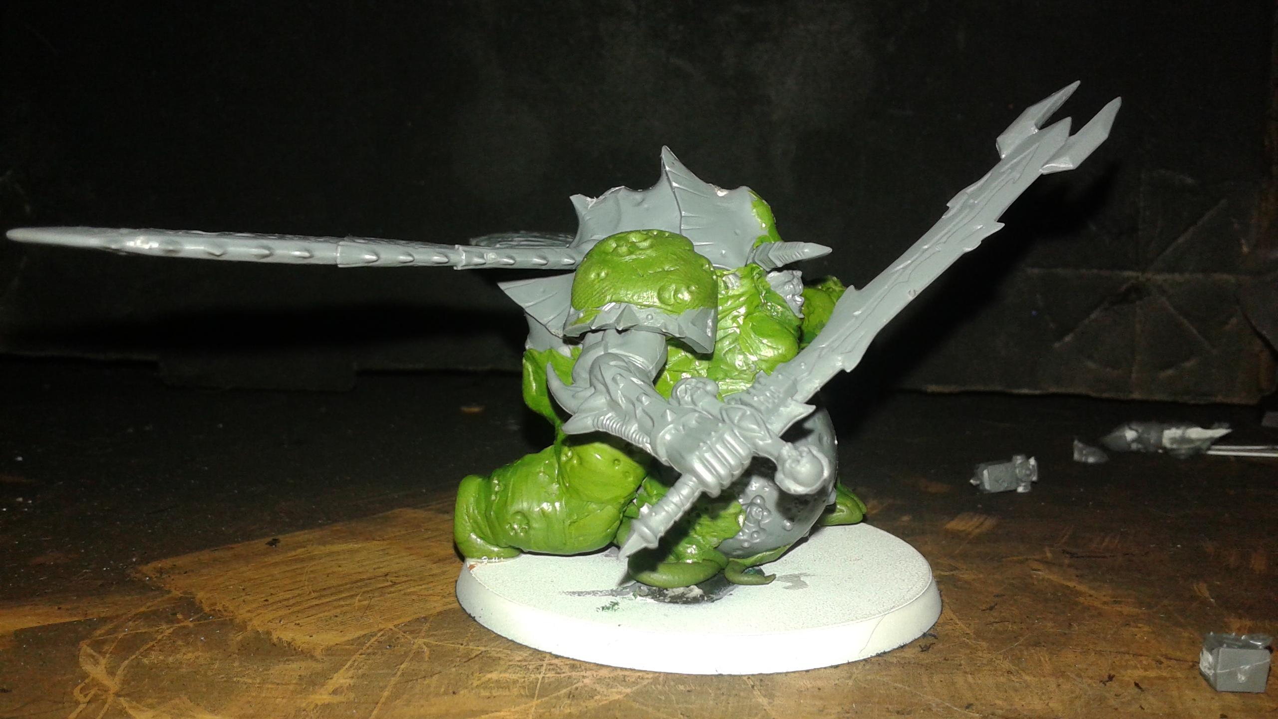 Custom, Daemon Prince, Greenstuff, Nurgle