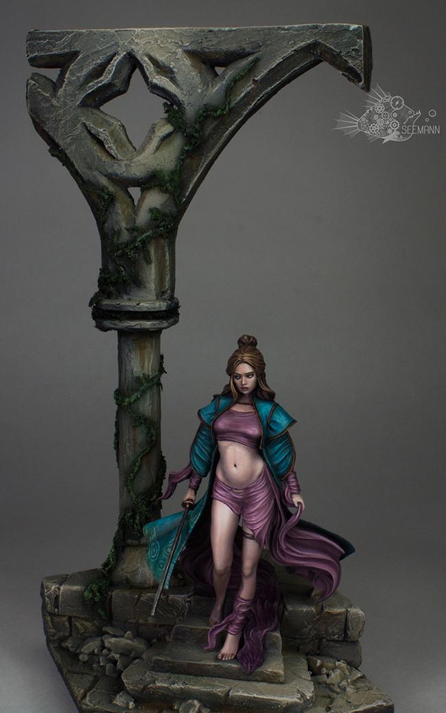 72mm, Diorama, Female, Single, Warhammer Fantasy