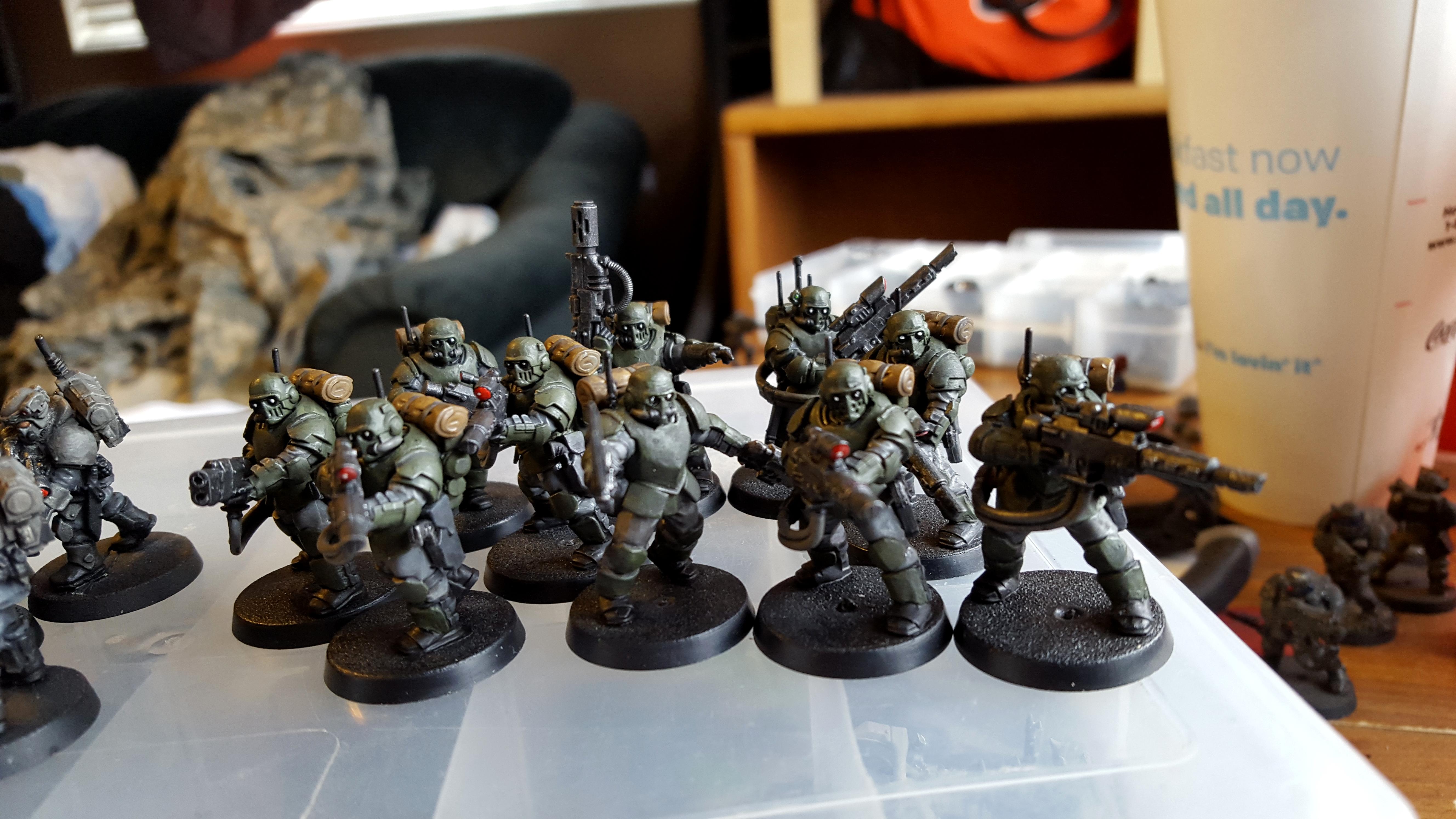 Greenstuff, Kasrkin, Kasrkins, Madrobot, Scion, Scions, Storm Troopers, Stormtrooper