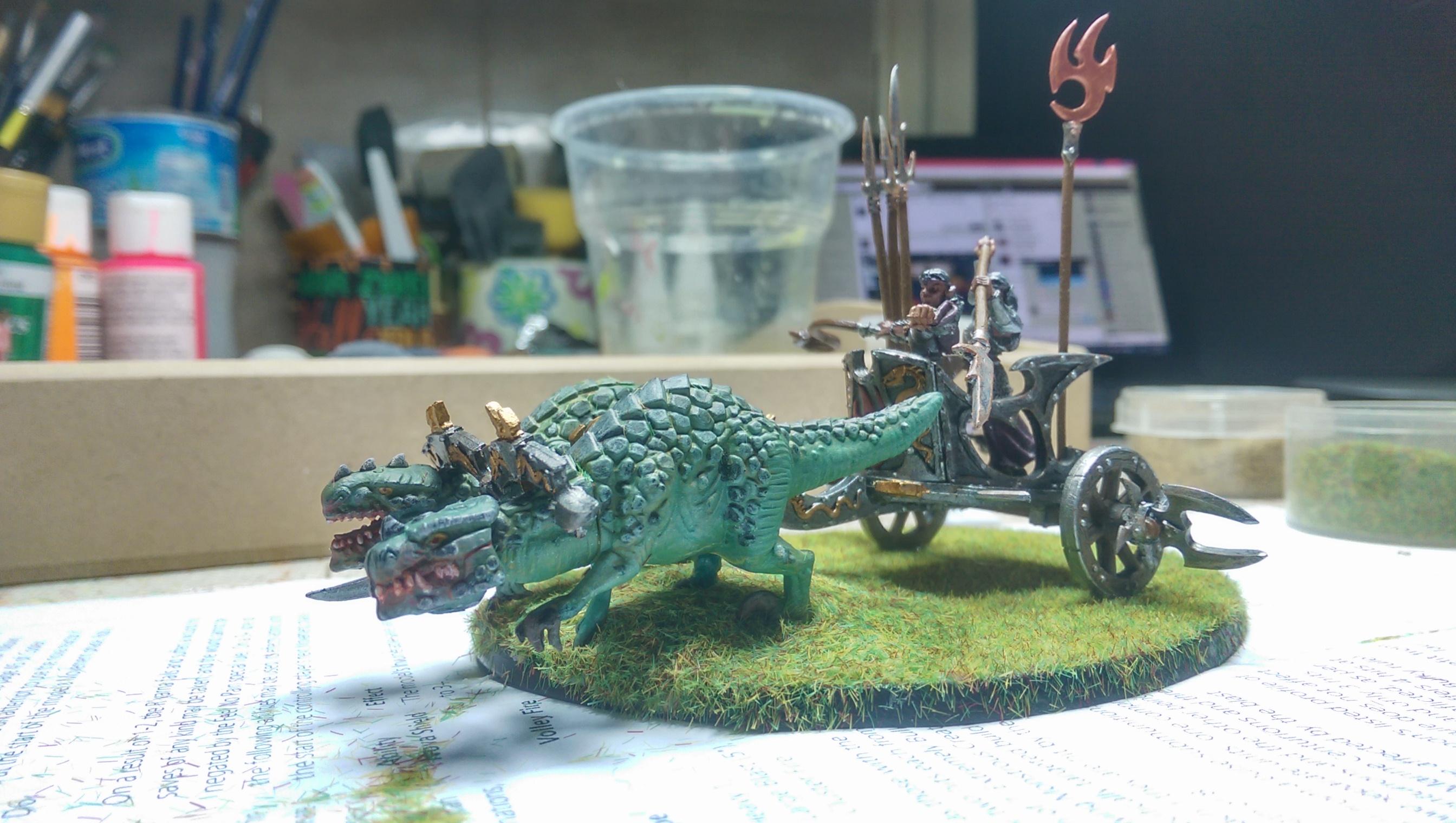 Chariot, Dark Elves, Diorama, Ghornd, Warhammer Fantasy