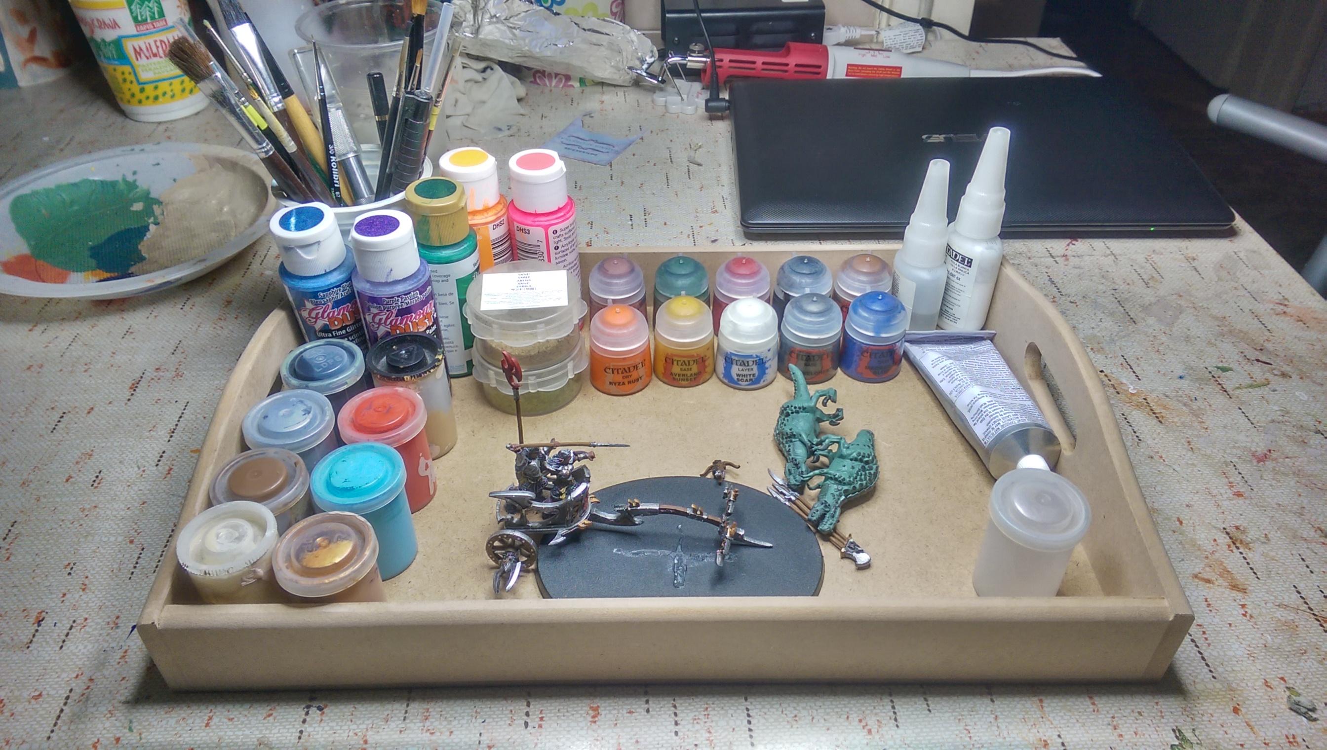 Chariot, Dark Elves, Diorama, Ghornd, Warhammer Fantasy