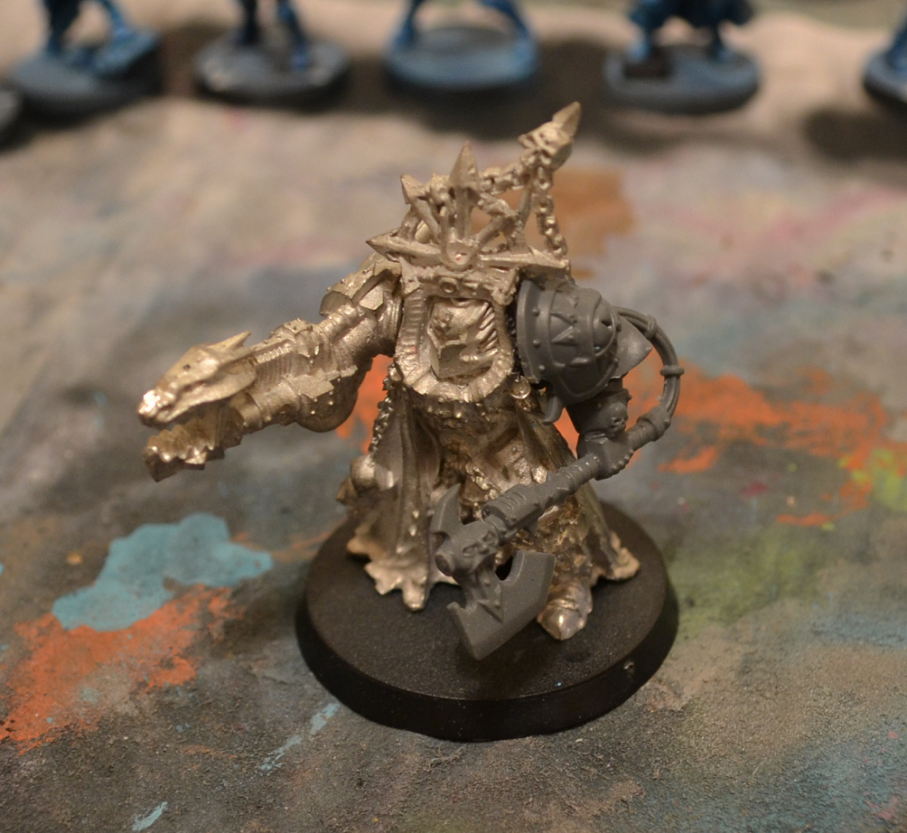 Chaos, Chaos Space Marines, Sorcerer, Terminator Armor, Warhammer 40,000