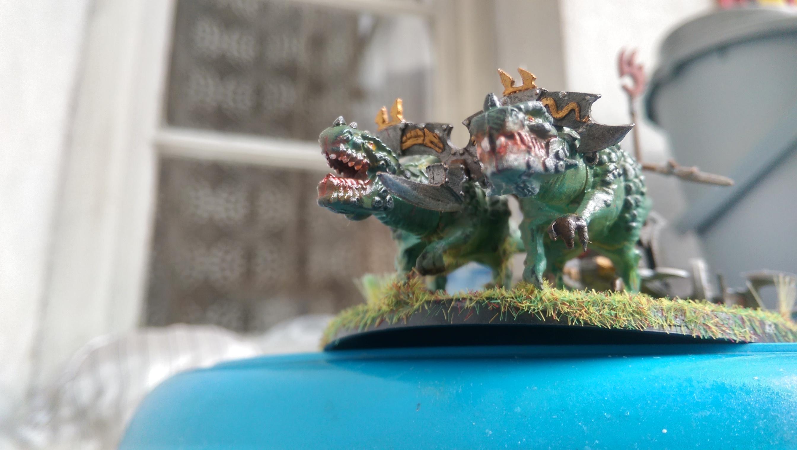 Chariot, Dark Elves, Diorama, Ghornd, Warhammer Fantasy