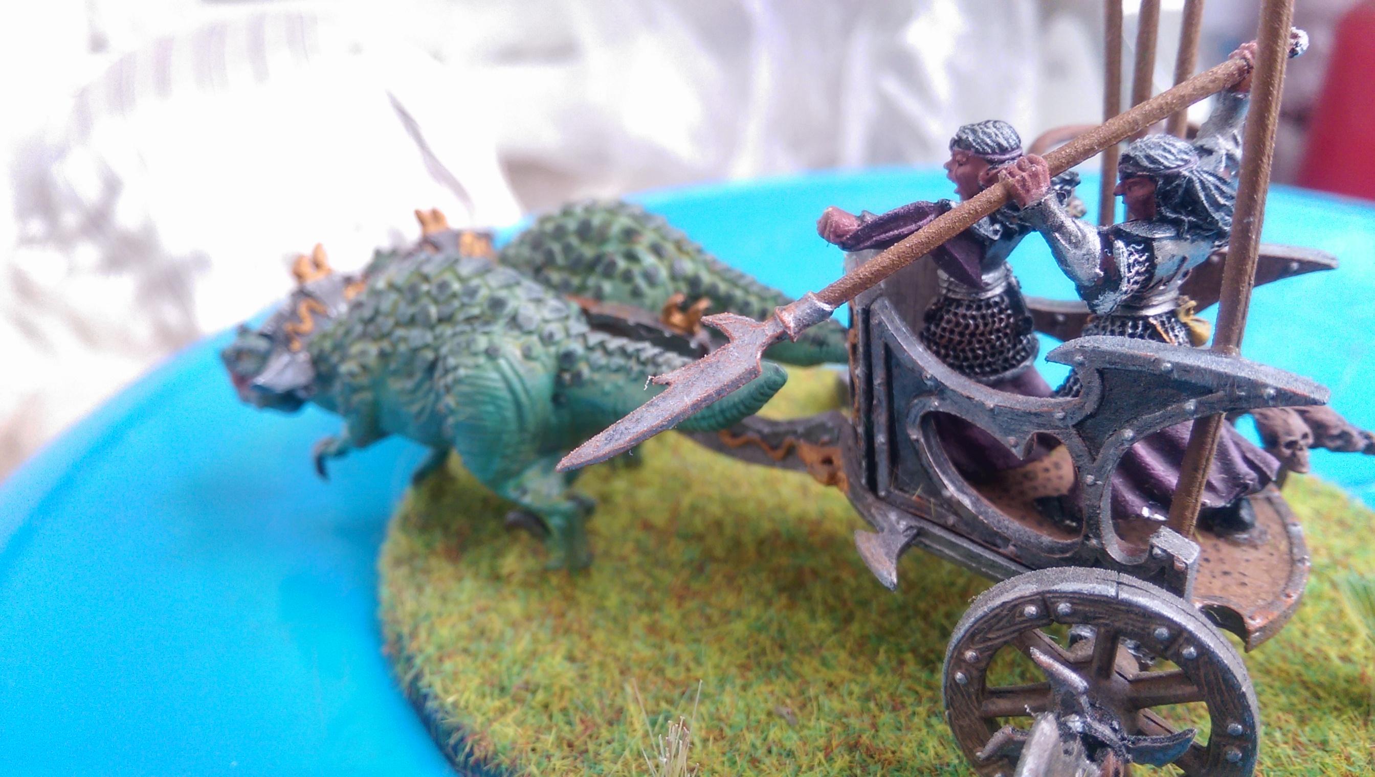 Chariot, Dark Elves, Diorama, Ghornd, Warhammer Fantasy
