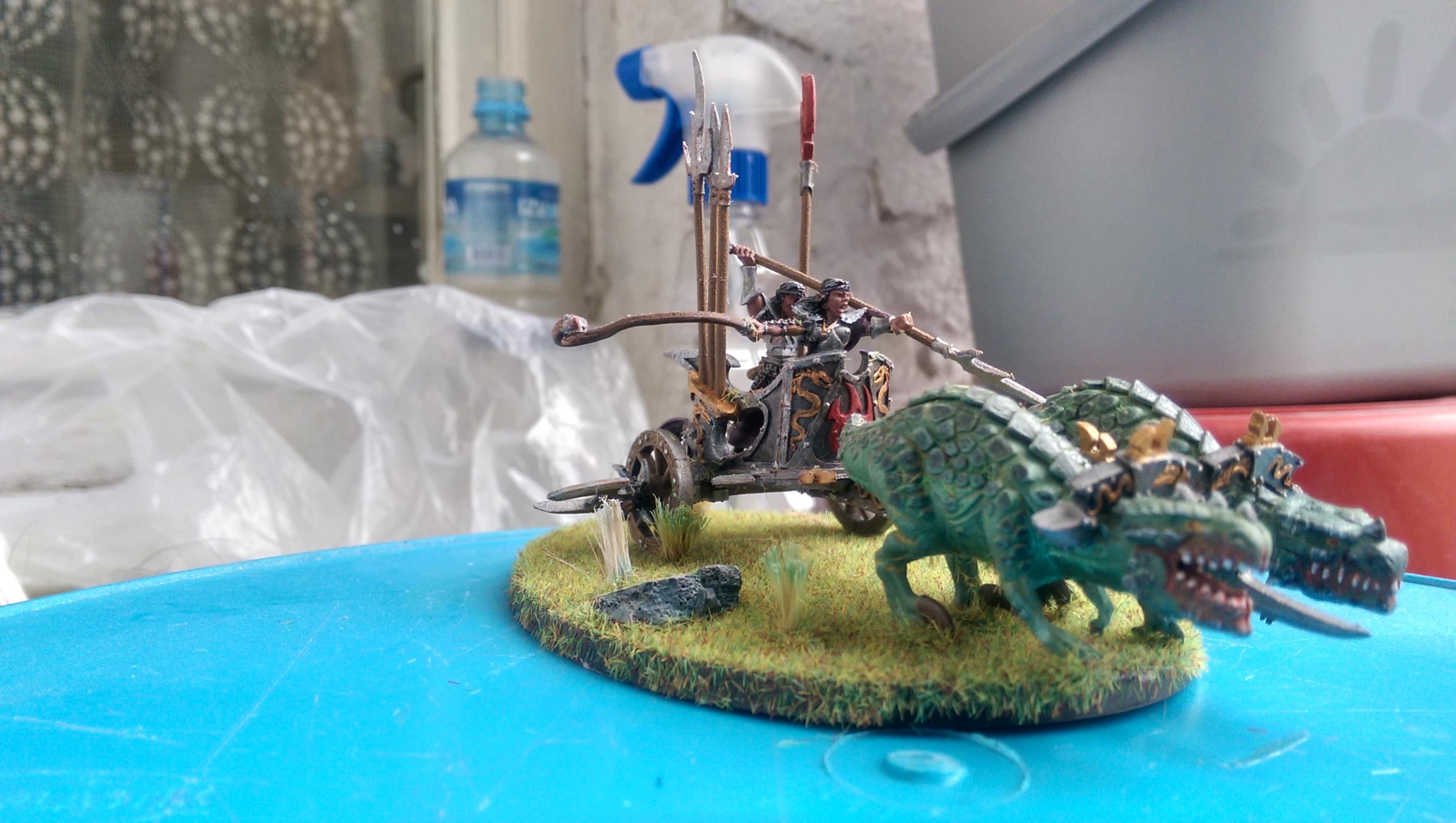 Chariot, Dark Elves, Diorama, Ghornd, Warhammer Fantasy