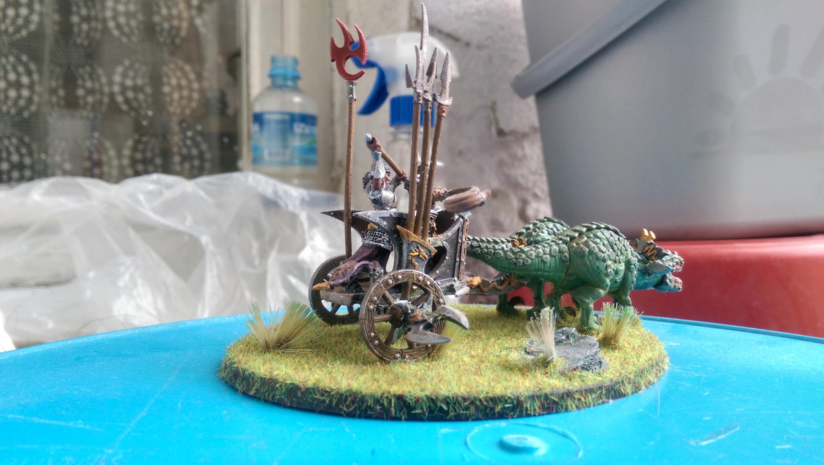 Chariot, Dark Elves, Diorama, Ghornd, Warhammer Fantasy