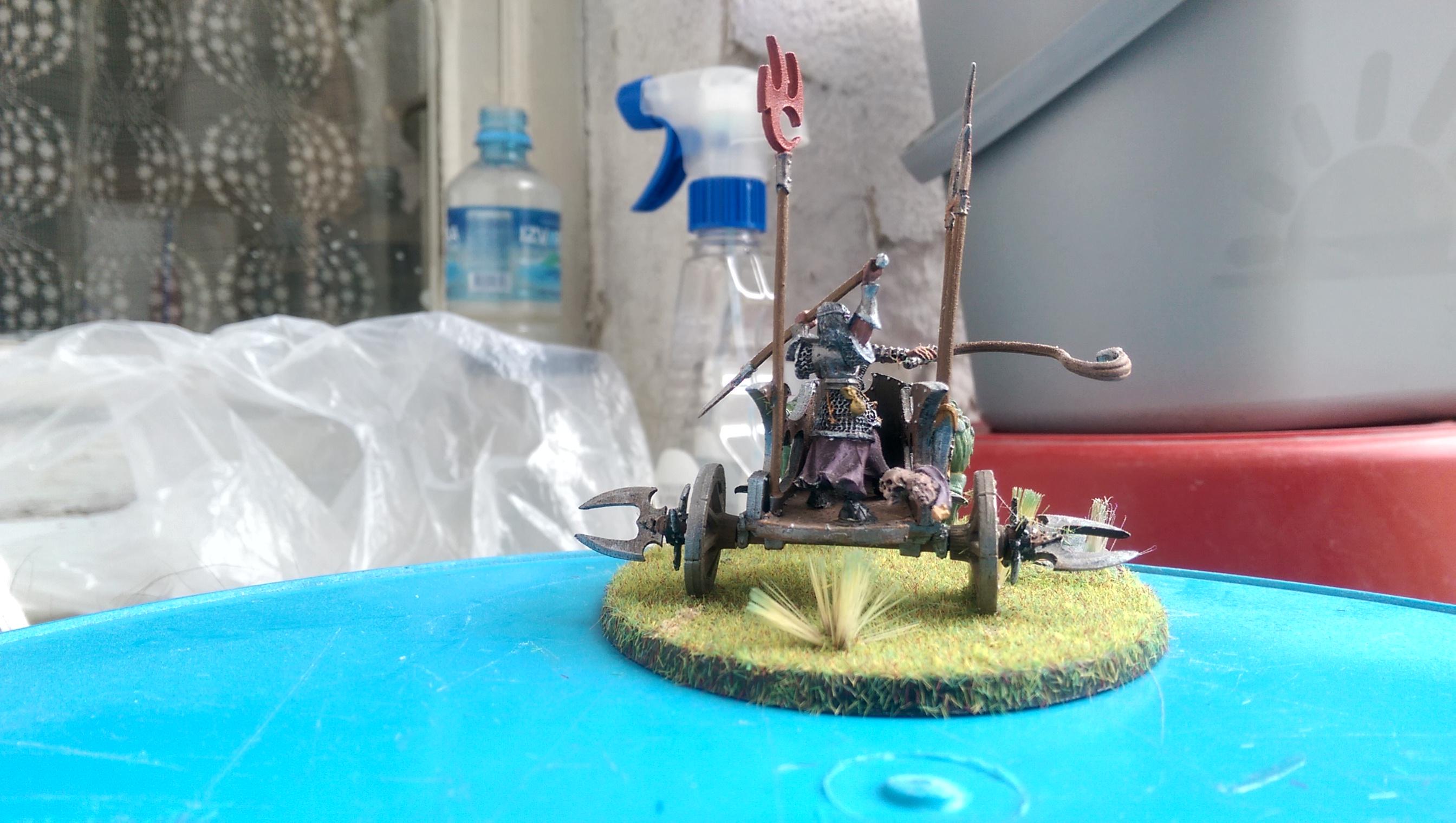 Chariot, Dark Elves, Diorama, Ghornd, Warhammer Fantasy