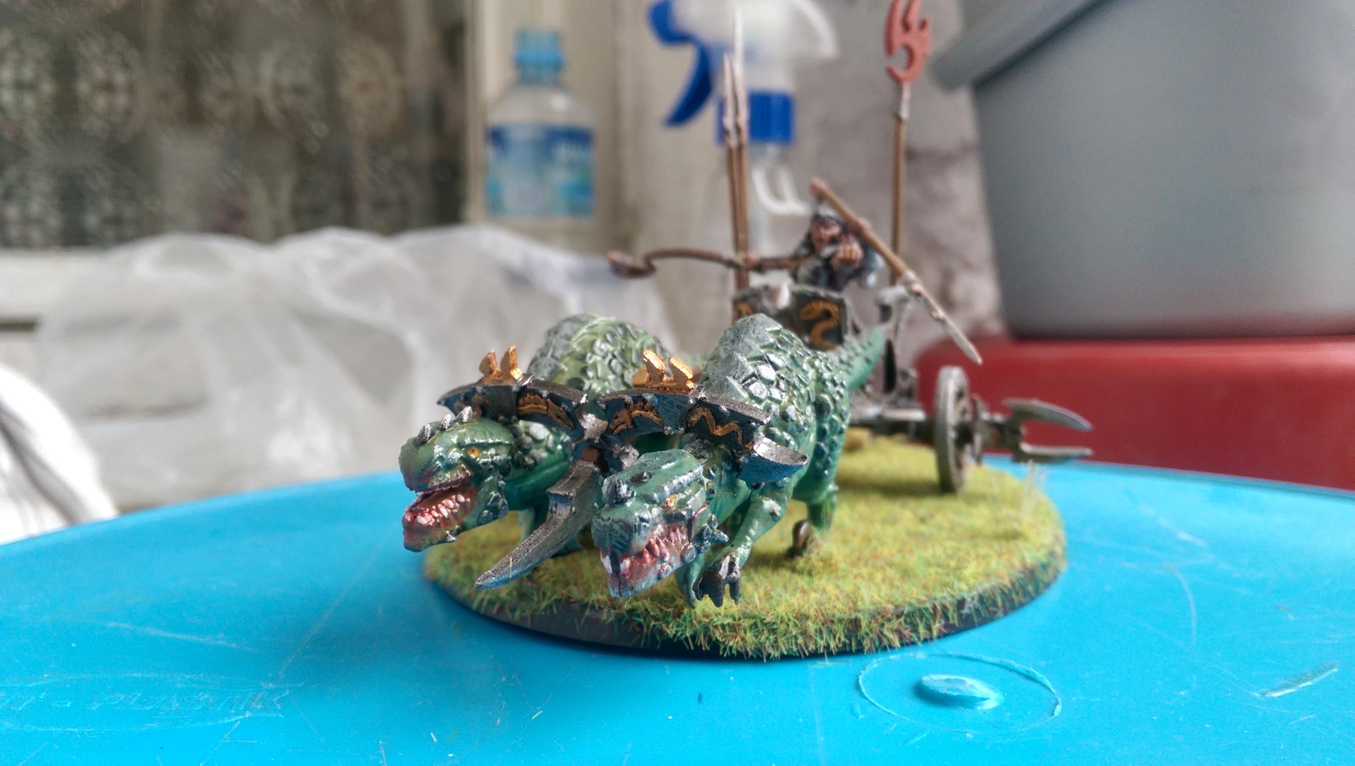 Chariot, Dark Elves, Diorama, Ghornd, Warhammer Fantasy