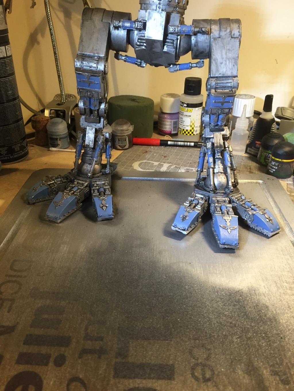 Started painting the legs