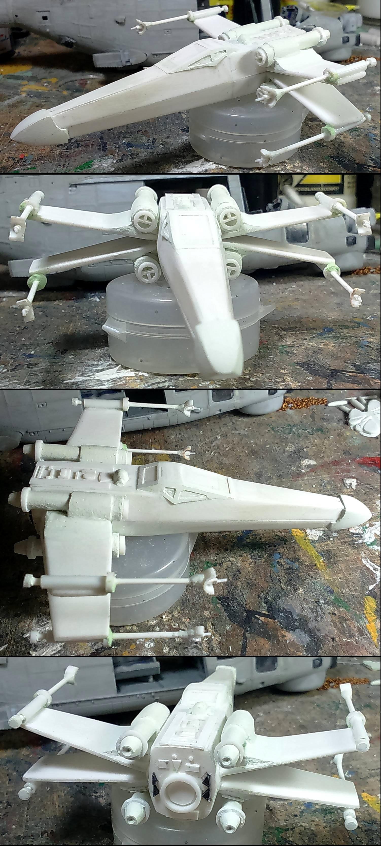 X-shaped space fighter wip 3