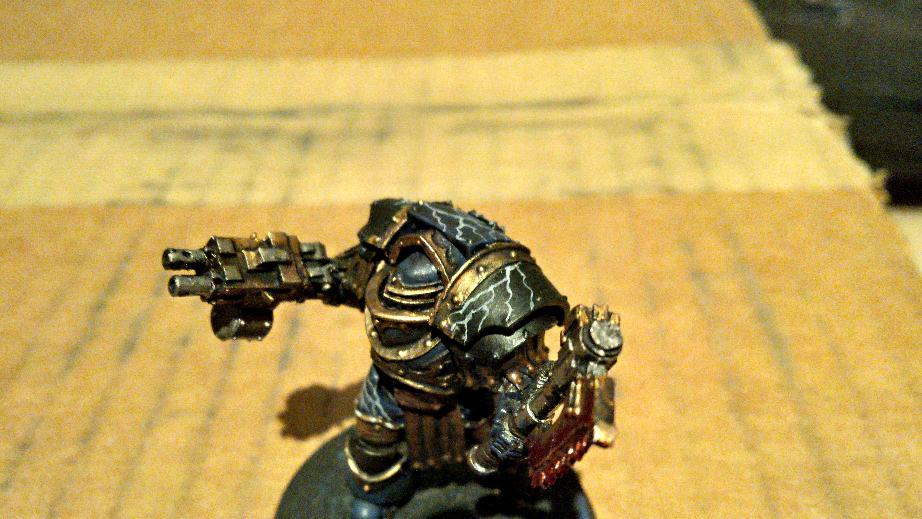 30k, Blood, Blue, Cataphractii, Gold. Horus Heresy, Lightning, Night Lords, Skull, Volkite