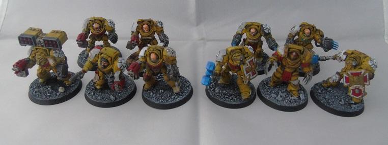 Adepus Astartes, Battle Damage, City, Imperial Fists, Rubble, Ruins, Space Marines, Terminator Armor, Urban, Weathered, Yellow
