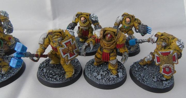 Adepus Astartes, Battle Damage, City, Imperial Fists, Rubble, Ruins, Space Marines, Terminator Armor, Urban, Weathered, Yellow