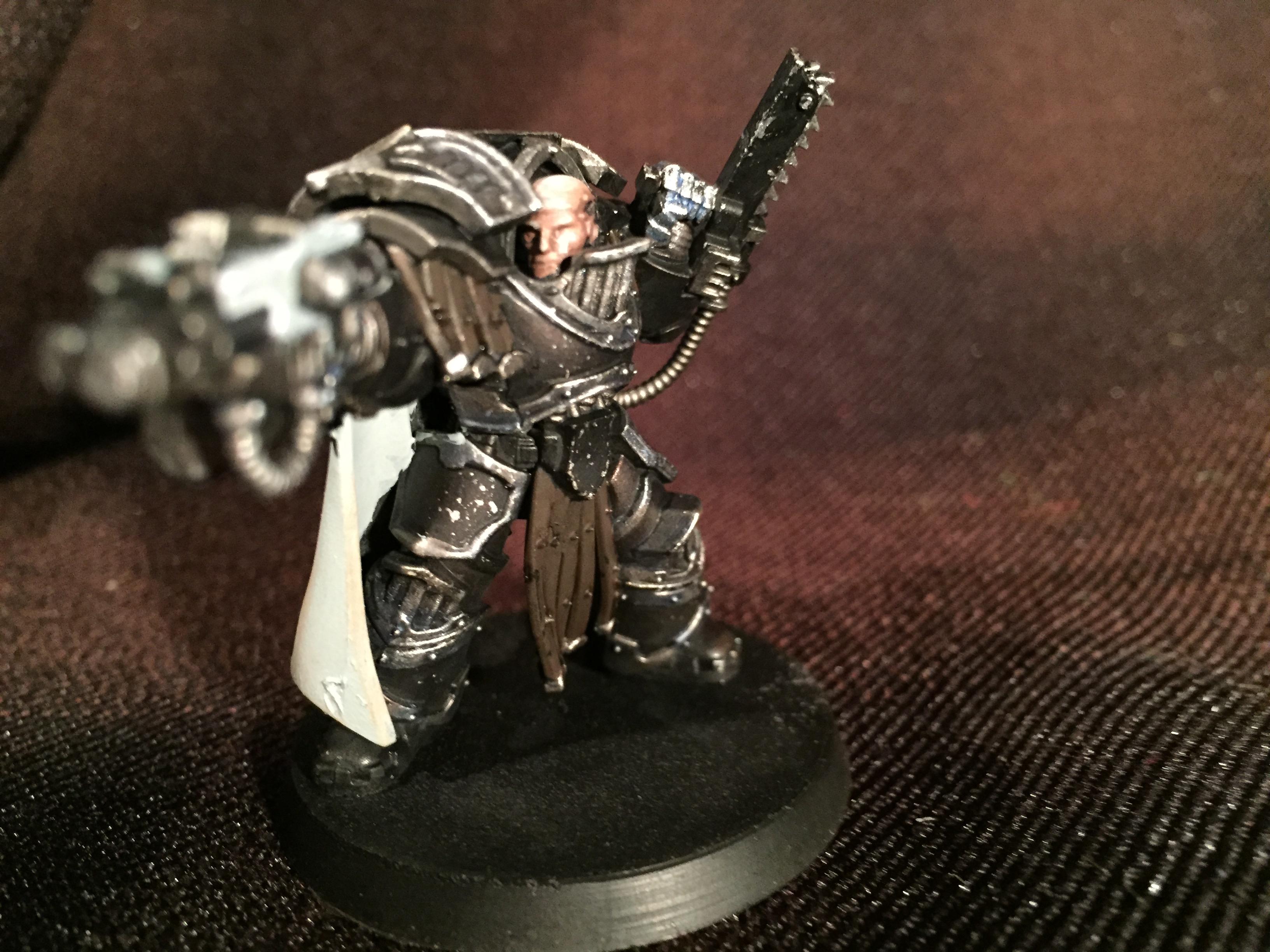 30k, Black, Headquarters, Iron Hands, Legion, Space Marines, Warhammer 40,000, Weathered