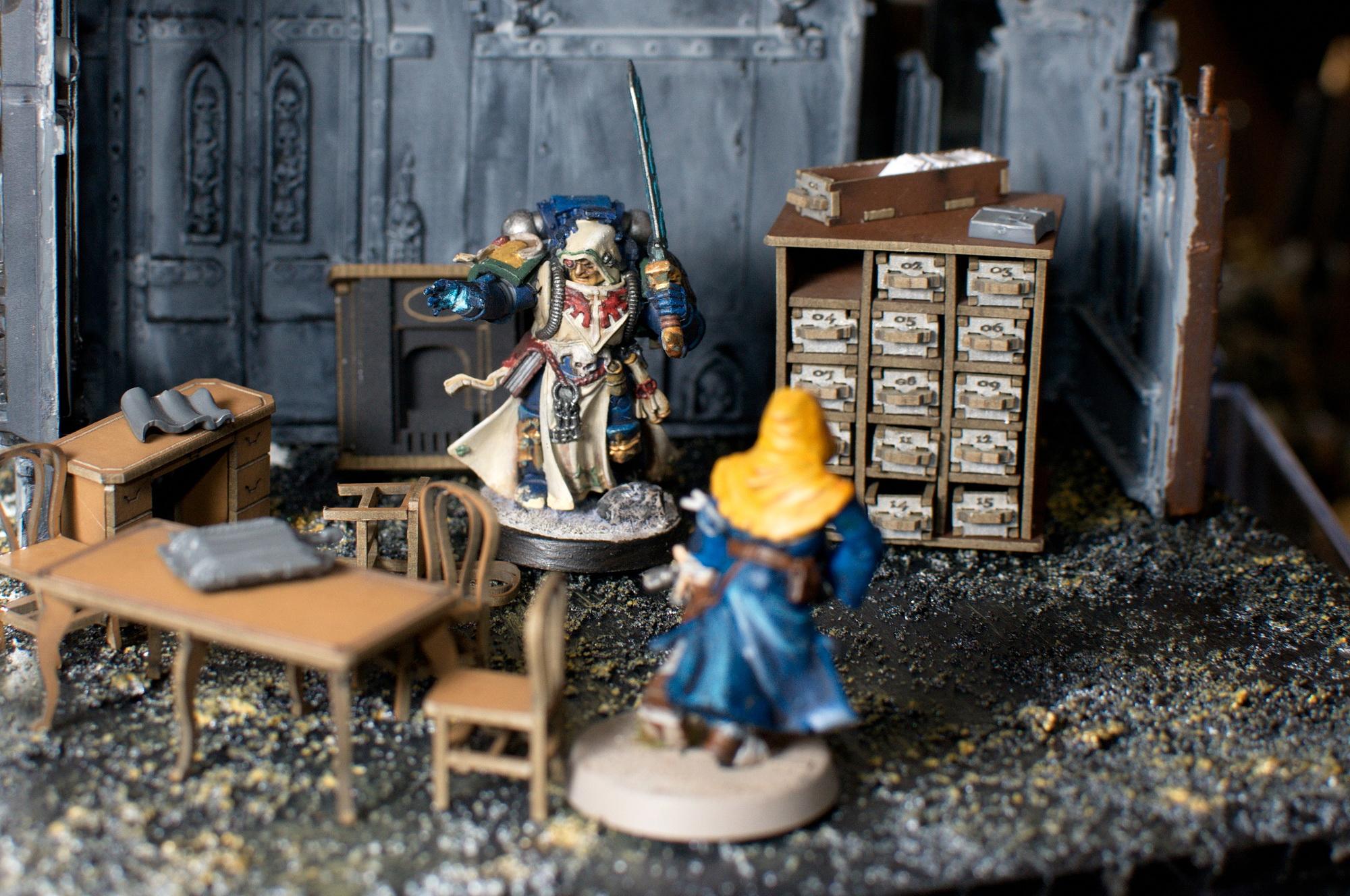 28mm, 4ground, Furniture, Interior, Librarian, Warhammer 40,000