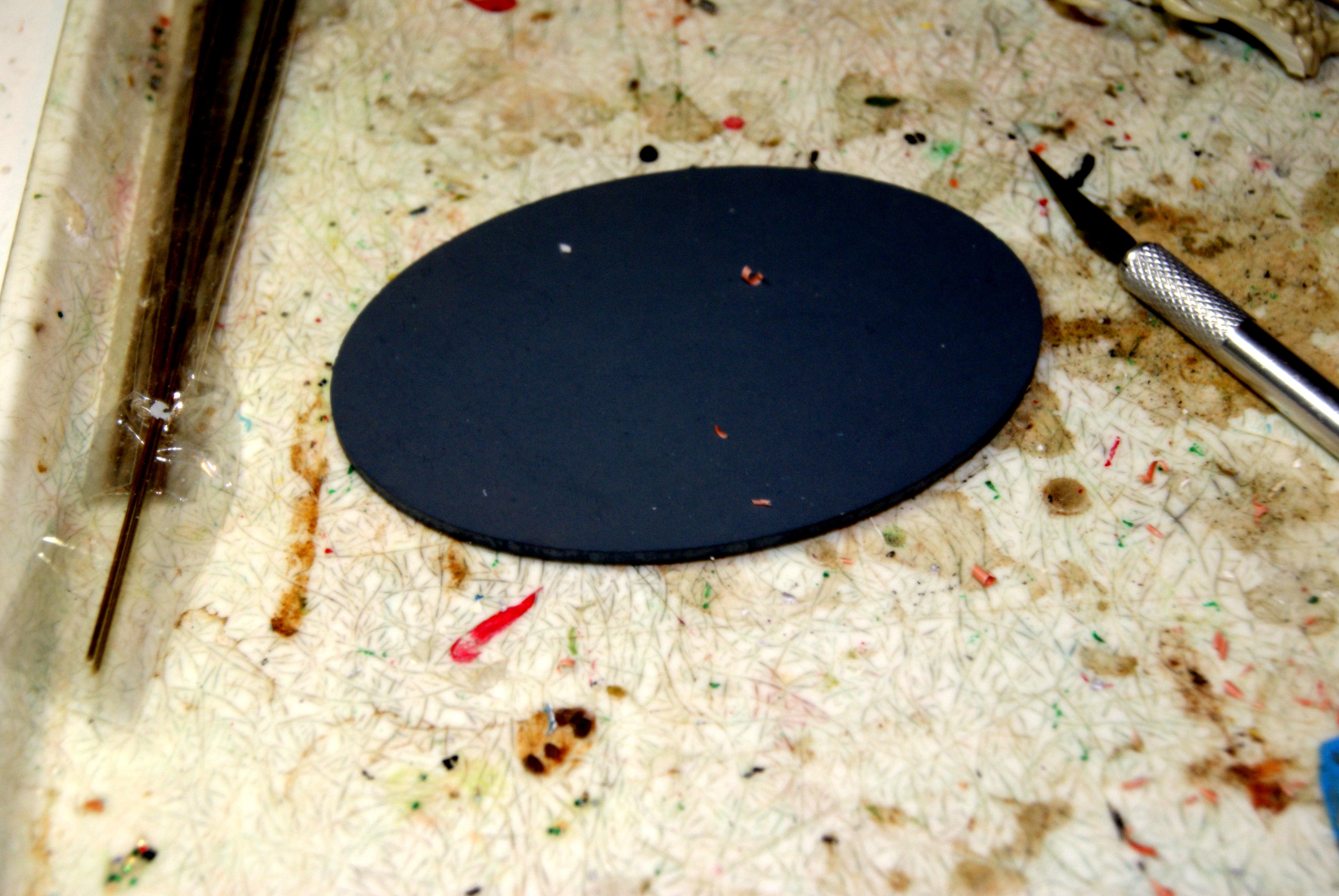 MDF oval base