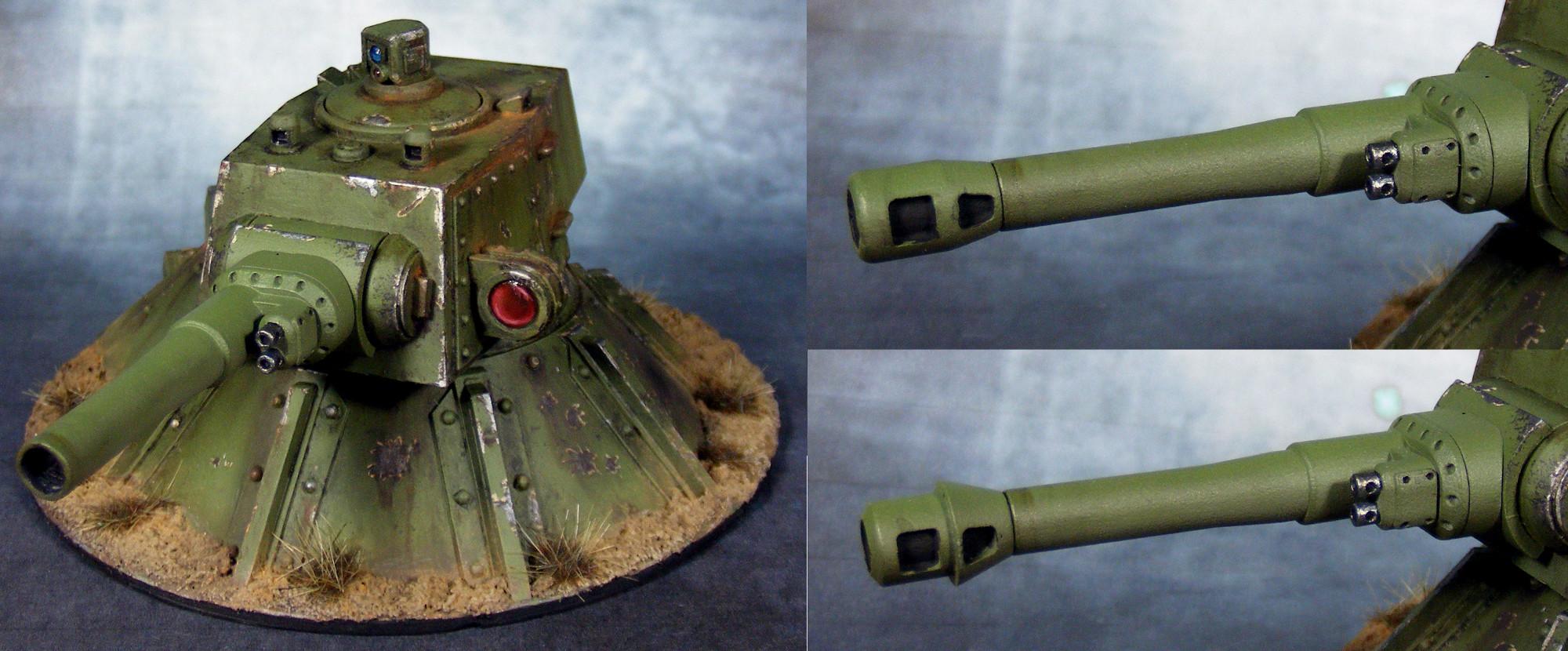 Emplacement, Genswick, Gun Turret, Imperial Guard, Resin, Scratch Build, Warhammer 40,000