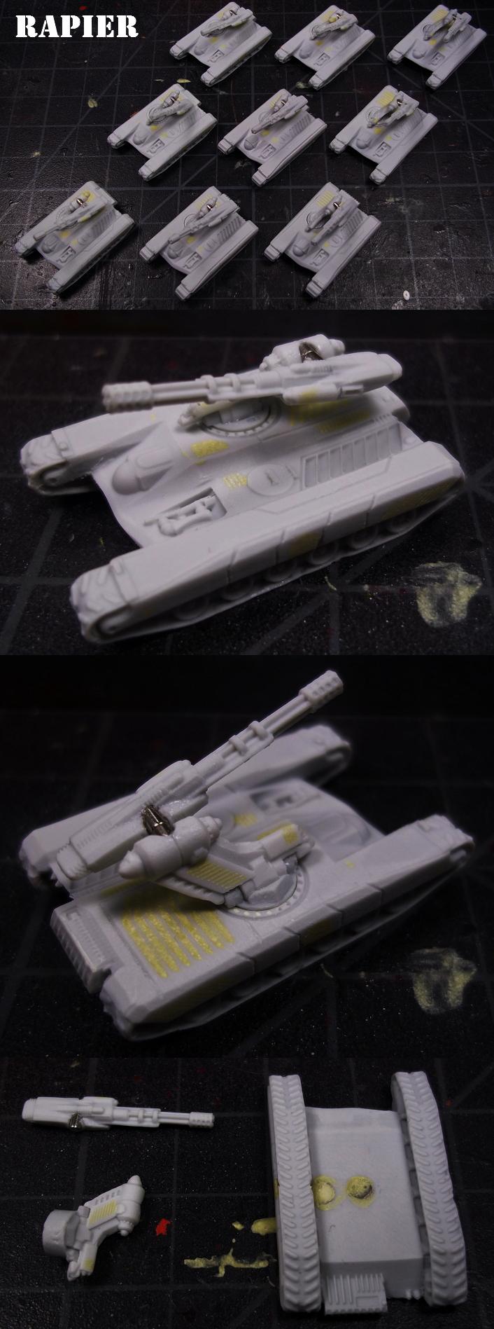 Army, Dropship, Dropzone Commander, Dzc, Rapier, Tank, Ucm, United Colonies Of Mankind, Work In Progress