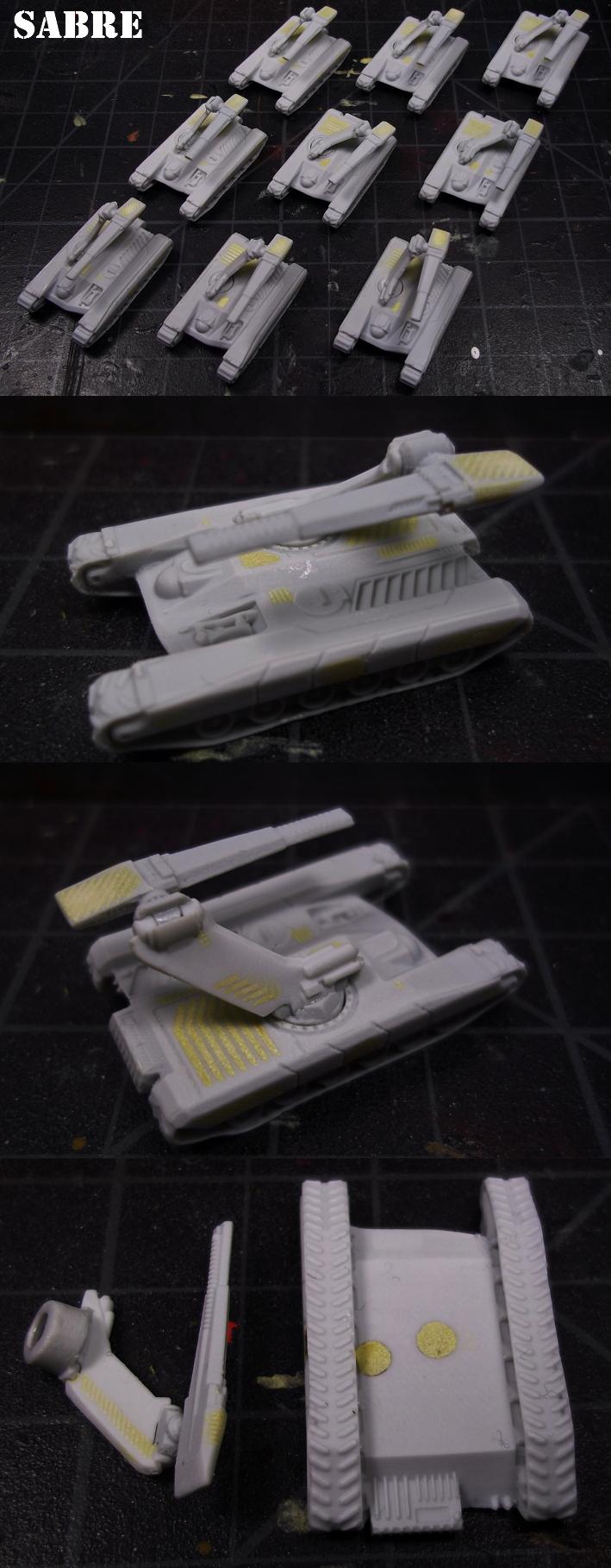 Army, Dropship, Dropzone Commander, Dzc, Sabre, Tank, Ucm, United Colonies Of Mankind, Work In Progress