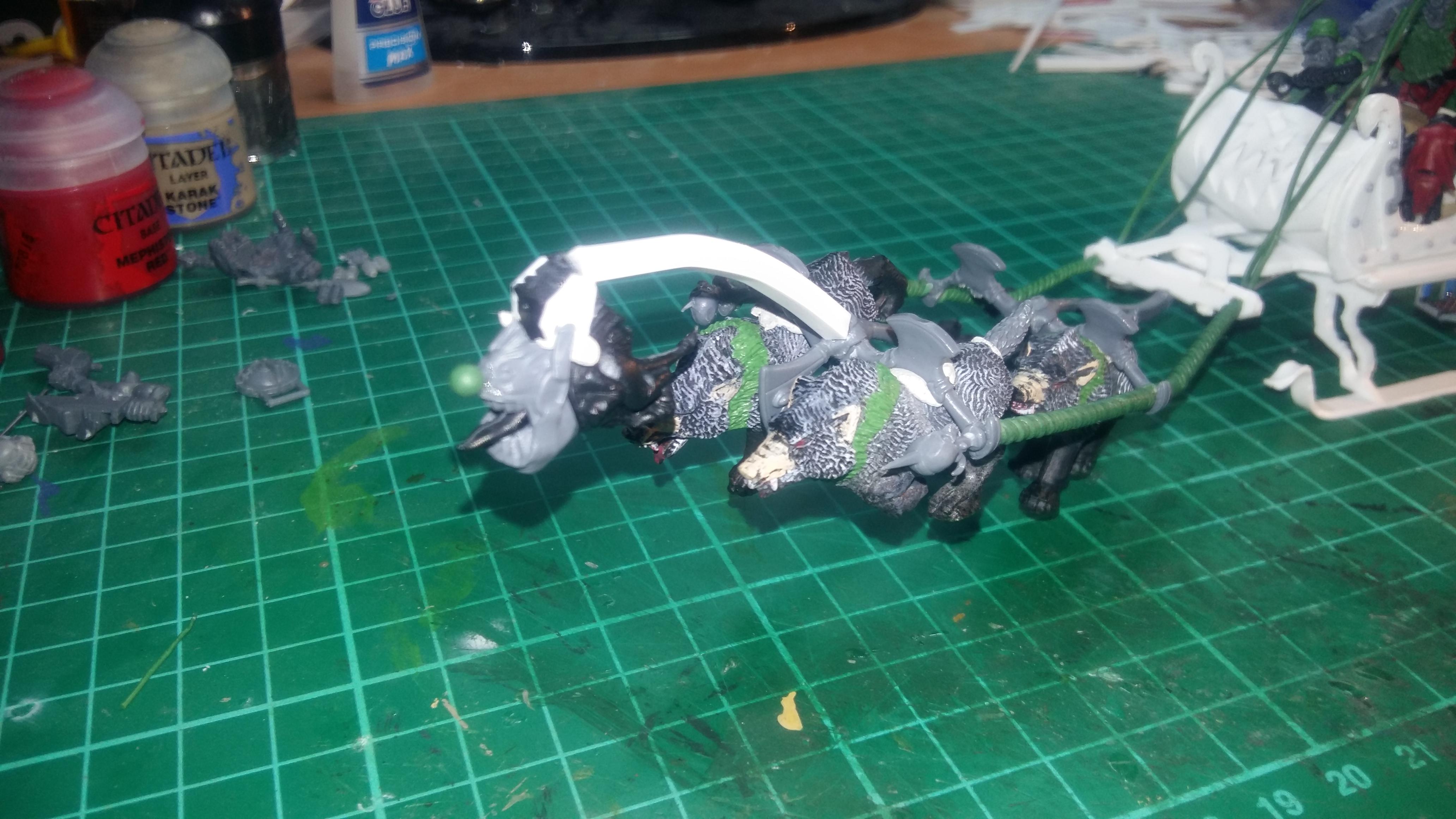 Ork Santa, Sleigh Wolves